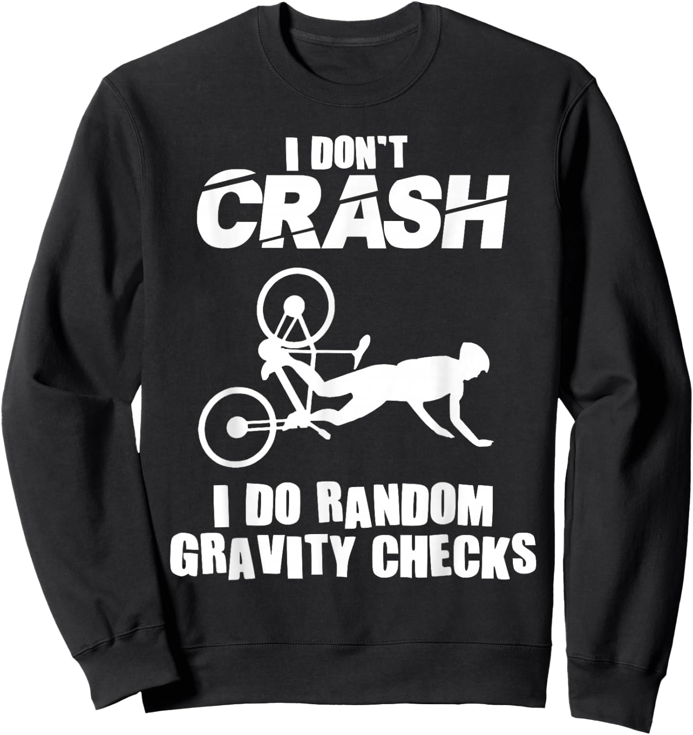 Funny Mountain Bike Design Women MTB Mountain Biker Sweatshirt - Sweatshirt | Black