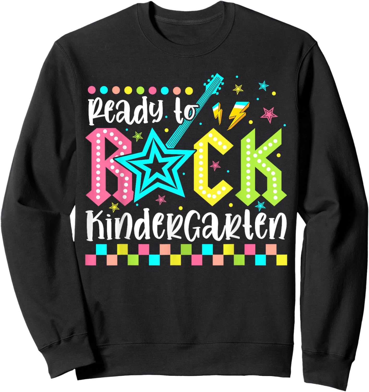 Ready To Rock Kindergarten Back To School Kinder Boys Kids Sweatshirt - Sweatshirt | Black