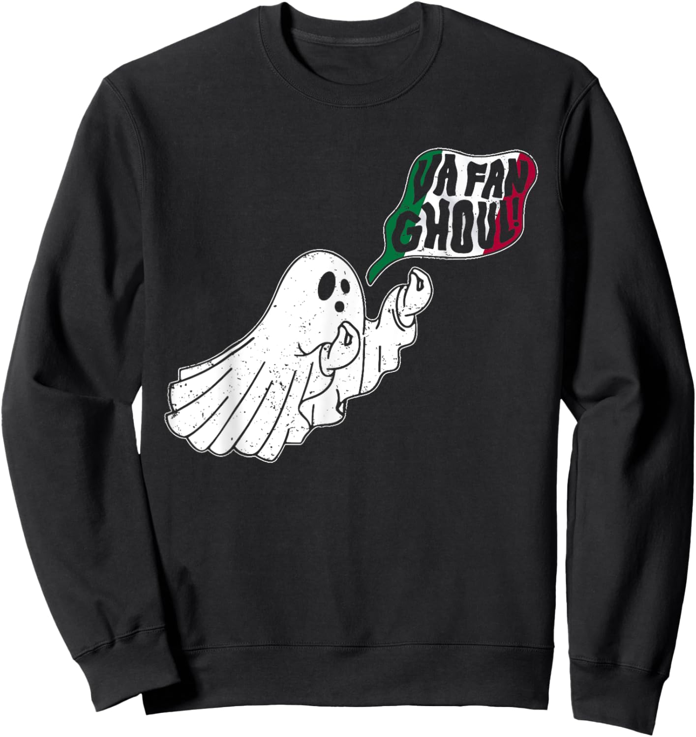 Va Fan Ghoul Ghost Italian Halloween Funny Costume Men Women Sweatshirt - Sweatshirt | Black