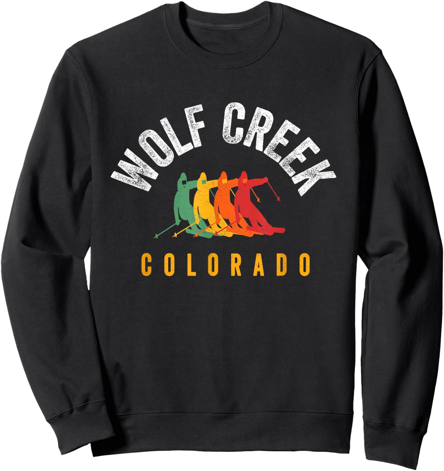 Wolf Creek Ski CO Winter Gear Colorado Snowboard Sweatshirt - Sweatshirt | Black