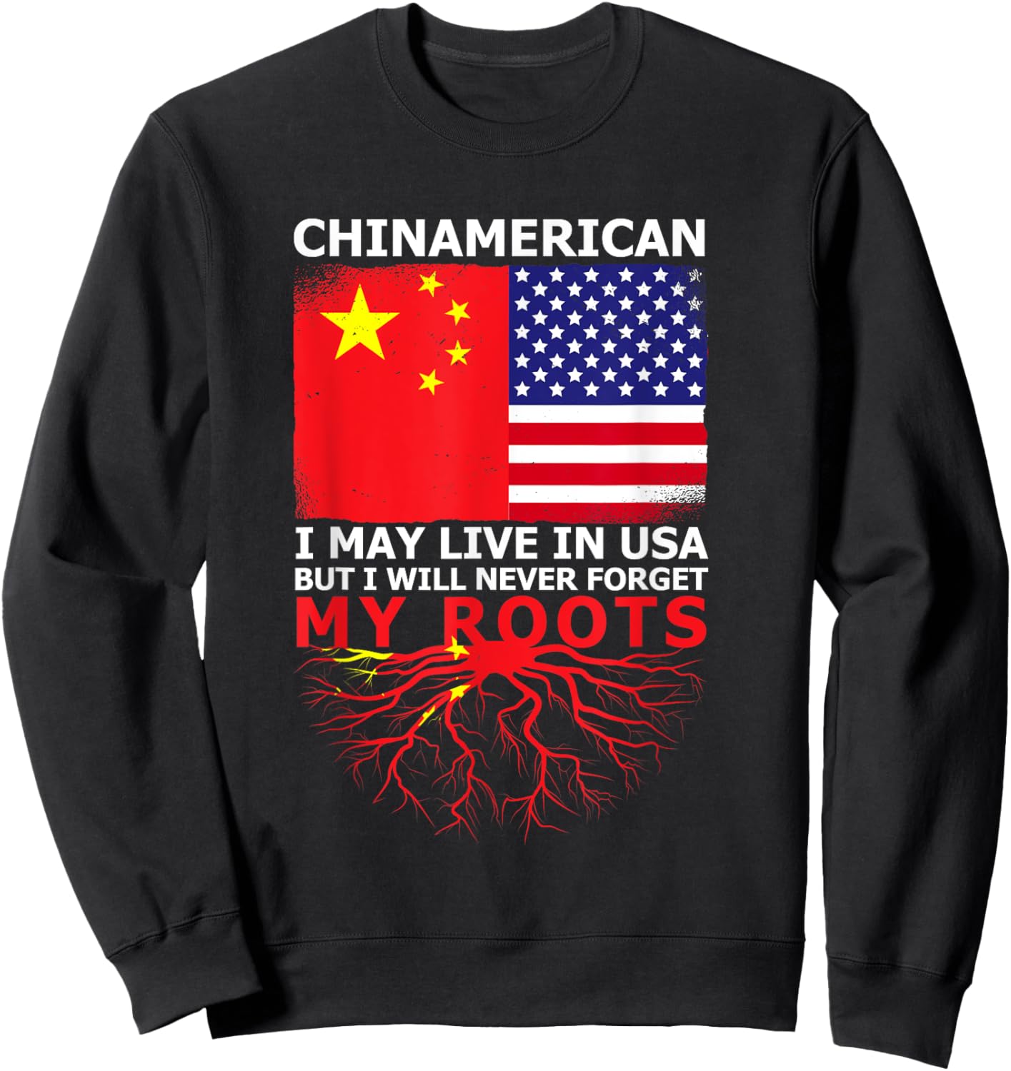 Chinese pride of China Origin Sweatshirt - Sweatshirt | Black