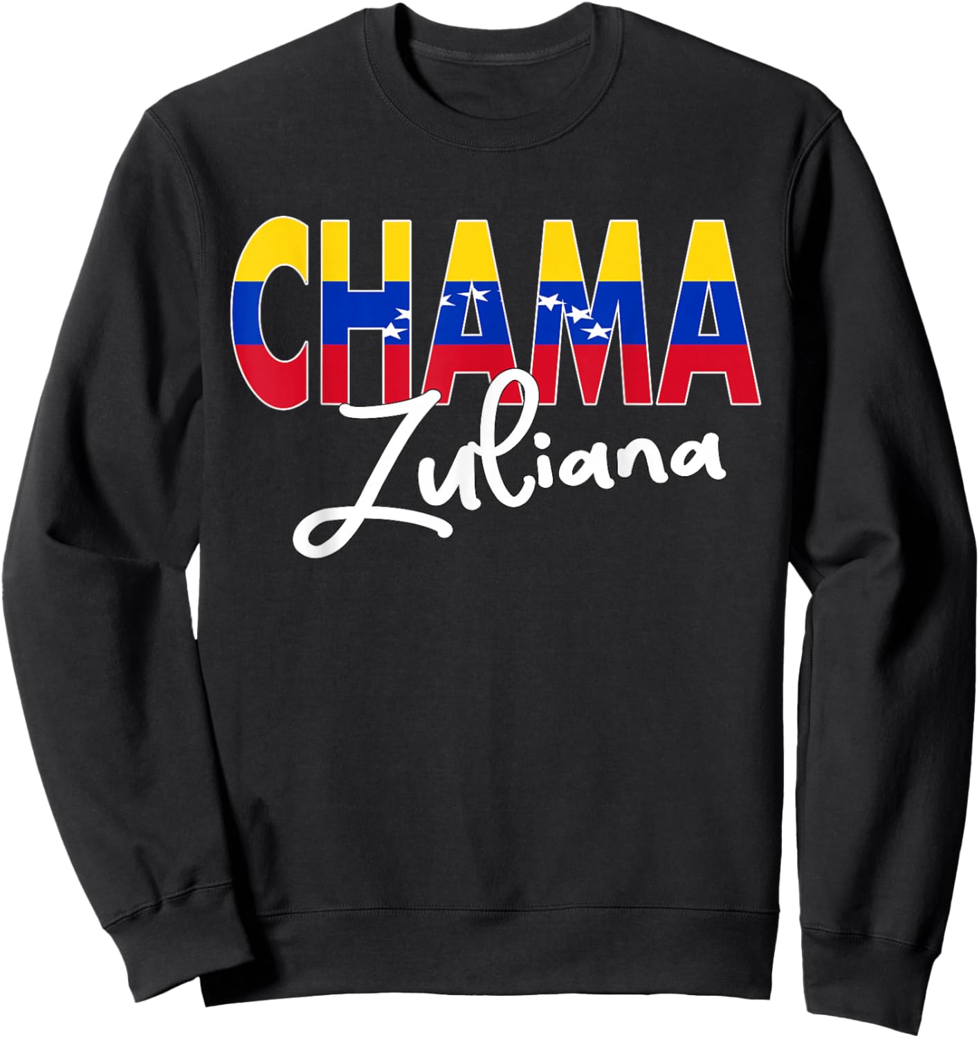 Artistic Design Zulia Chama Zuliana Flannel Venezuela Sweatshirt - Sweatshirt | Black