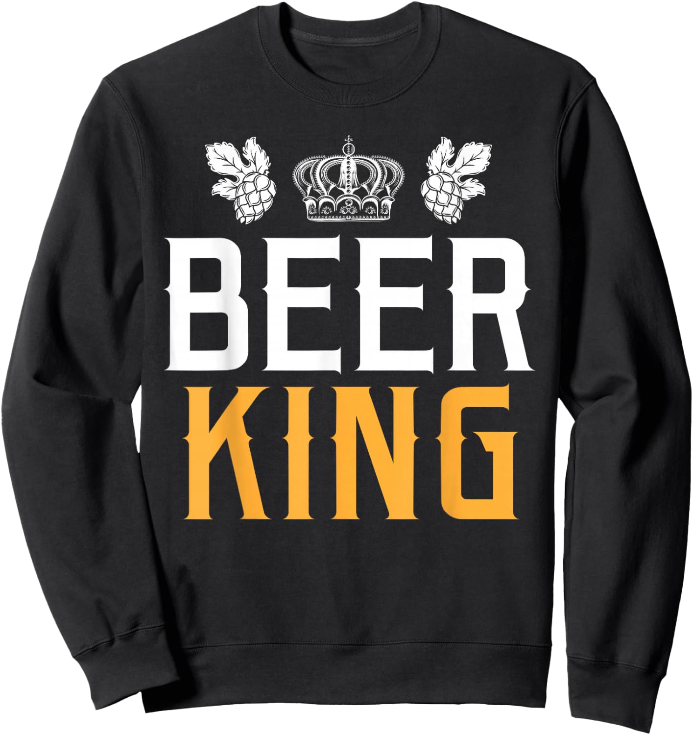 Beer master alcohol king Gift gluten free beer Sweatshirt - Sweatshirt | Black