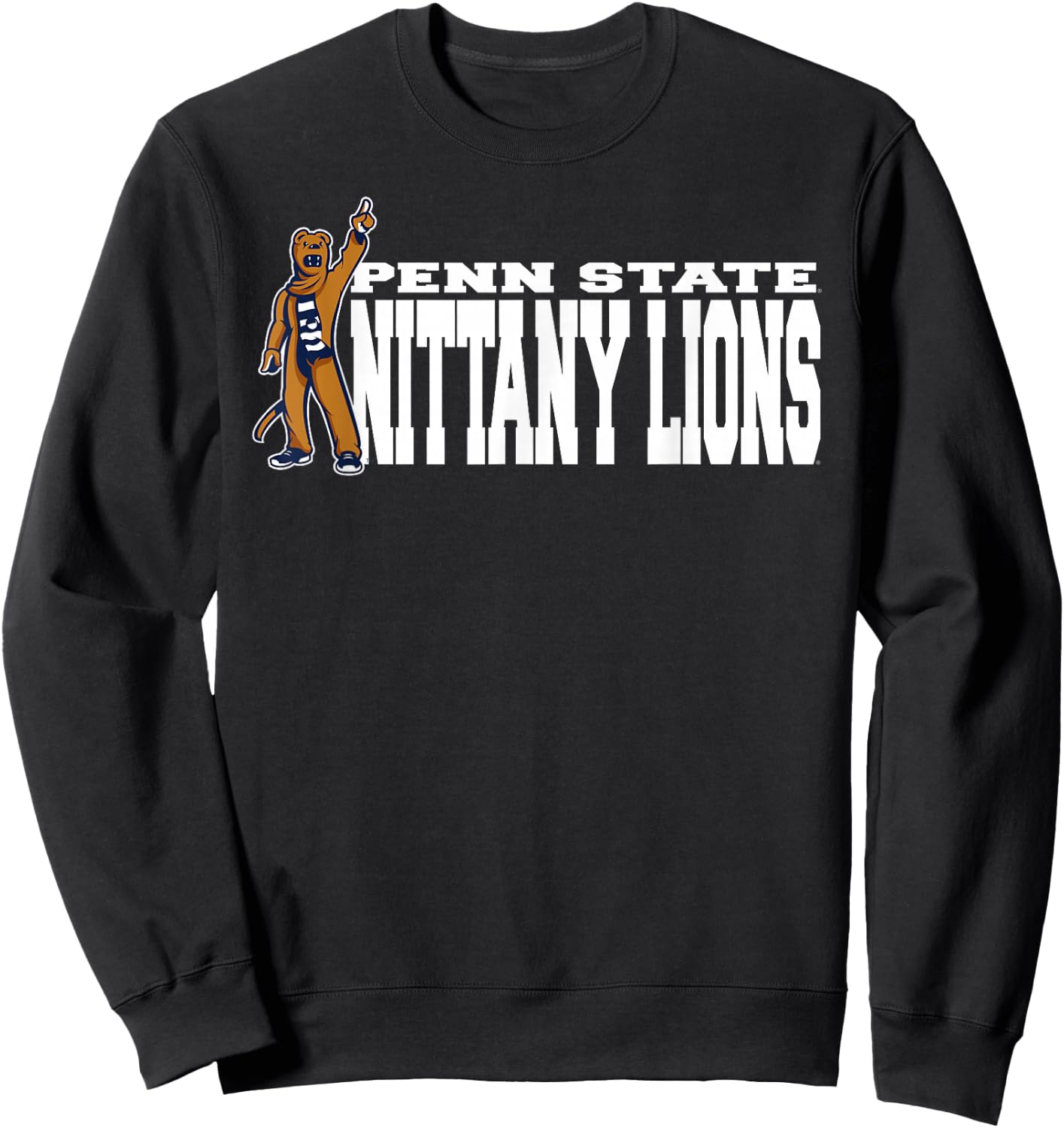 Penn State Nittany Lions Mascot Custom Officially Licensed Sweatshirt - Sweatshirt | Black