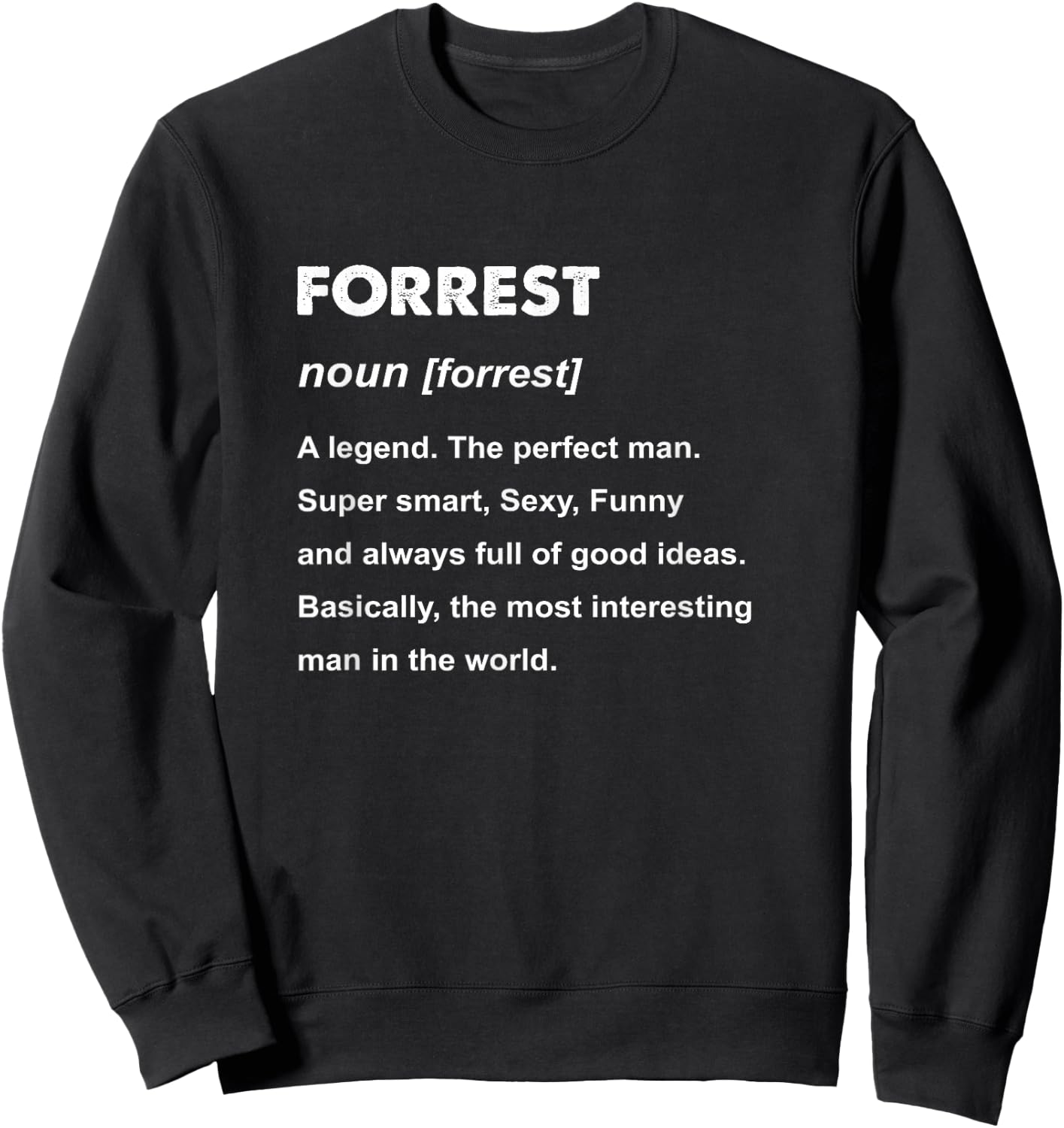 Forrest Name Sweatshirt - Sweatshirt | Black