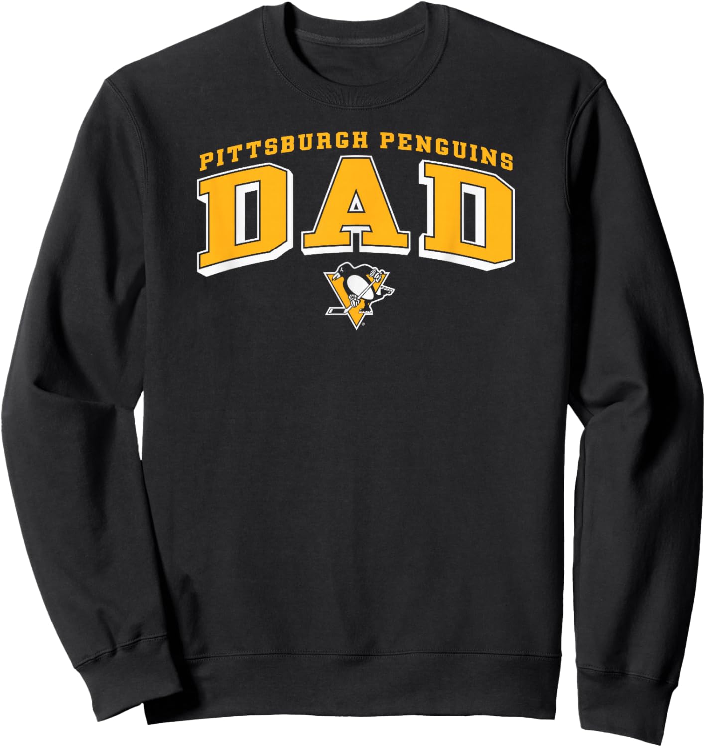 Pittsburgh Penguins Dad Arch Black NHL Officially Licensed Sweatshirt - Sweatshirt | Black