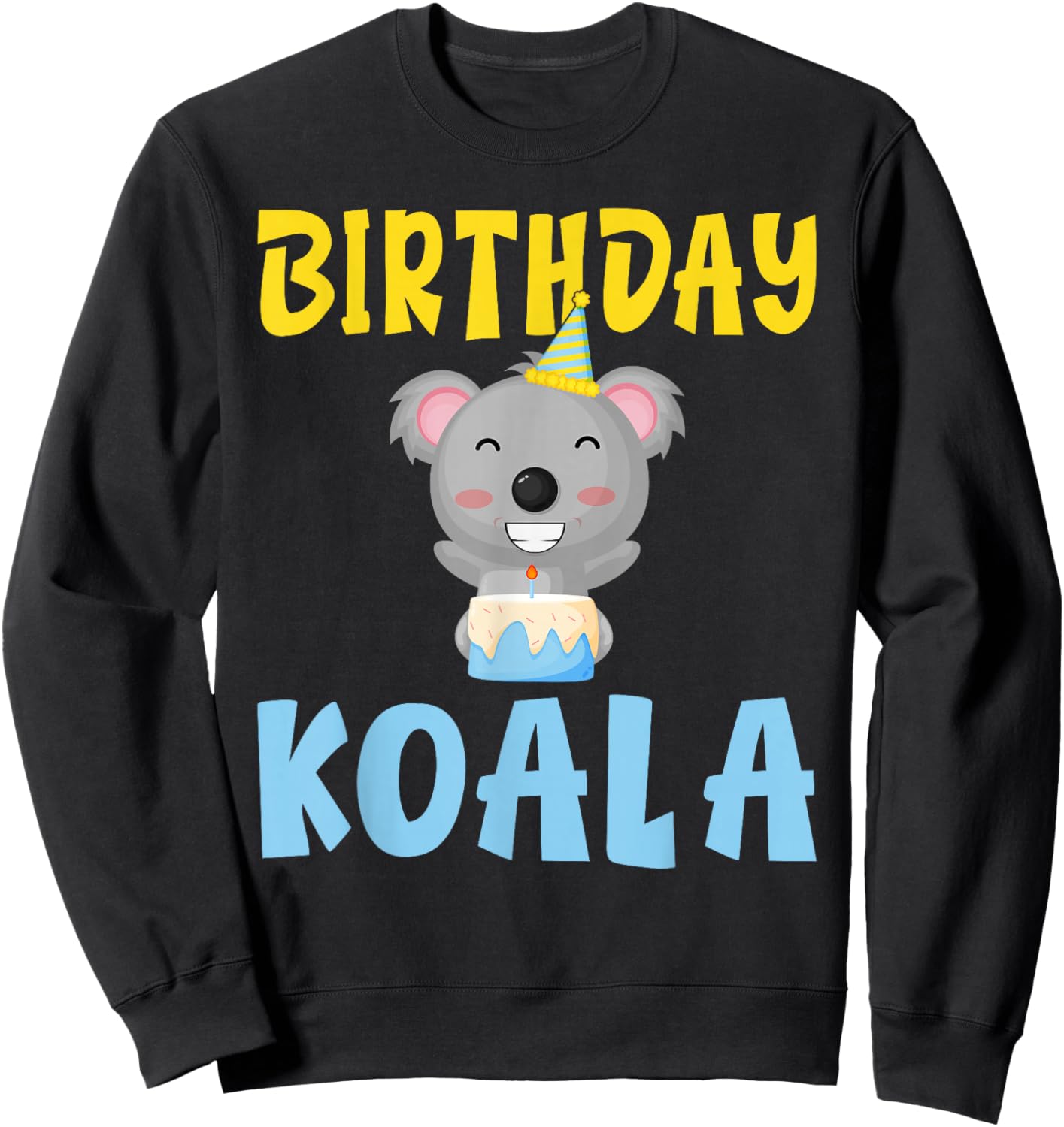 Birthday Koala Birthday Sweatshirt - Sweatshirt | Black