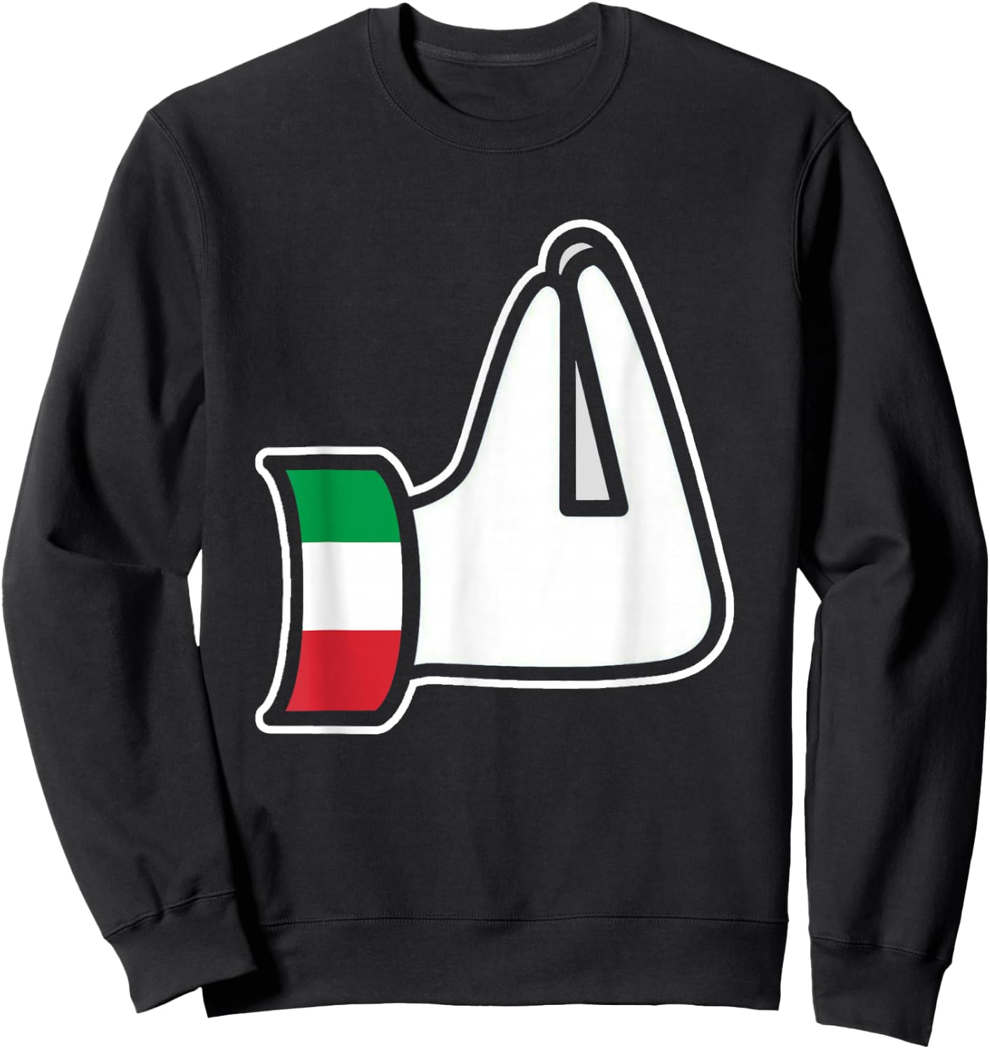 Italian Hand Gesture Italia Italy Italiano Humor Family Sweatshirt - Sweatshirt | Black