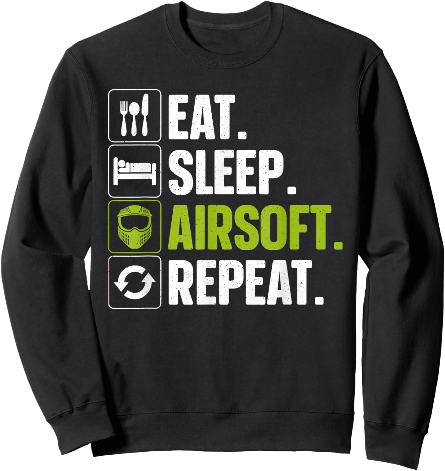 Funny Airsoft Design Women Airsoft Player Airsoft Sweatshirt - Sweatshirt | Black