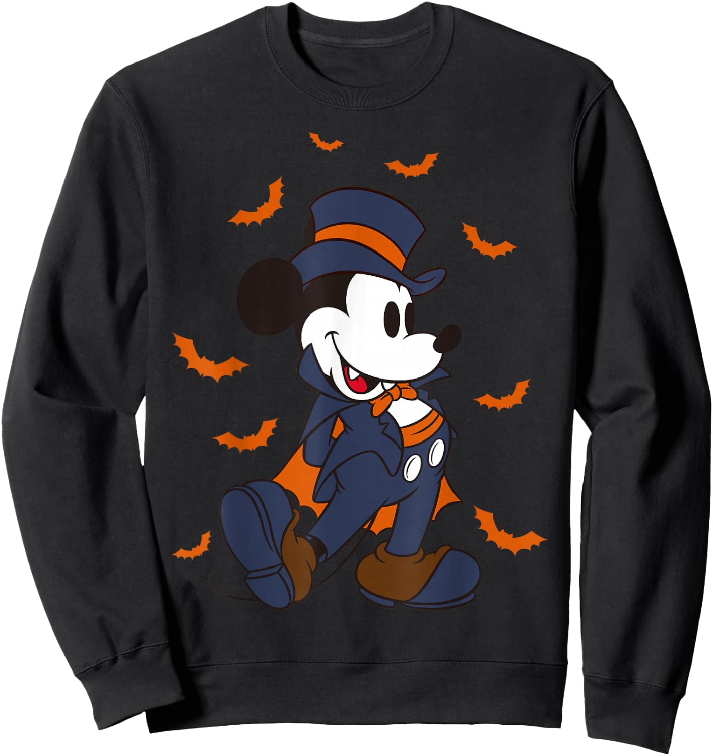Disney Mickey & Friends Halloween Mickey Vampire Portrait Sweatshirt - Sweatshirt | Black
