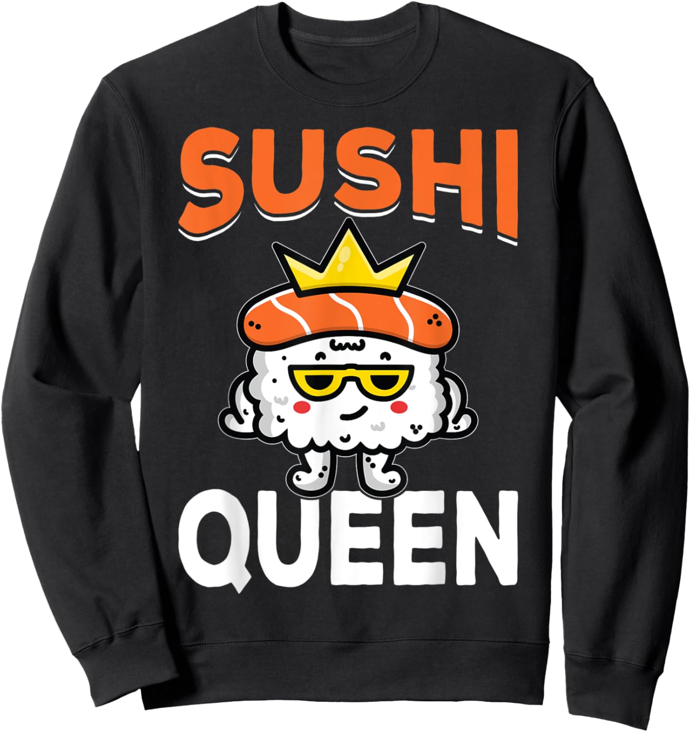 Sushi Queen I Sushi Sweatshirt - Sweatshirt | Black