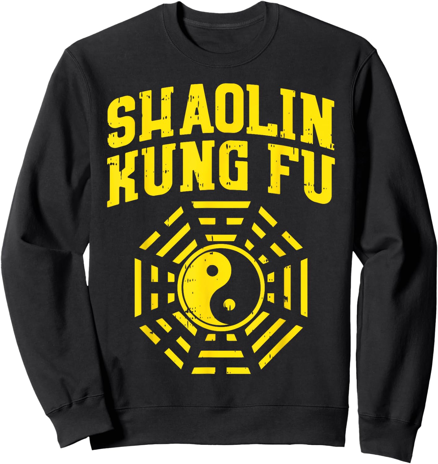 Shaolin Kung Fu Ying Yang Symbol Chinese Martial Arts Gift Sweatshirt - Sweatshirt | Black
