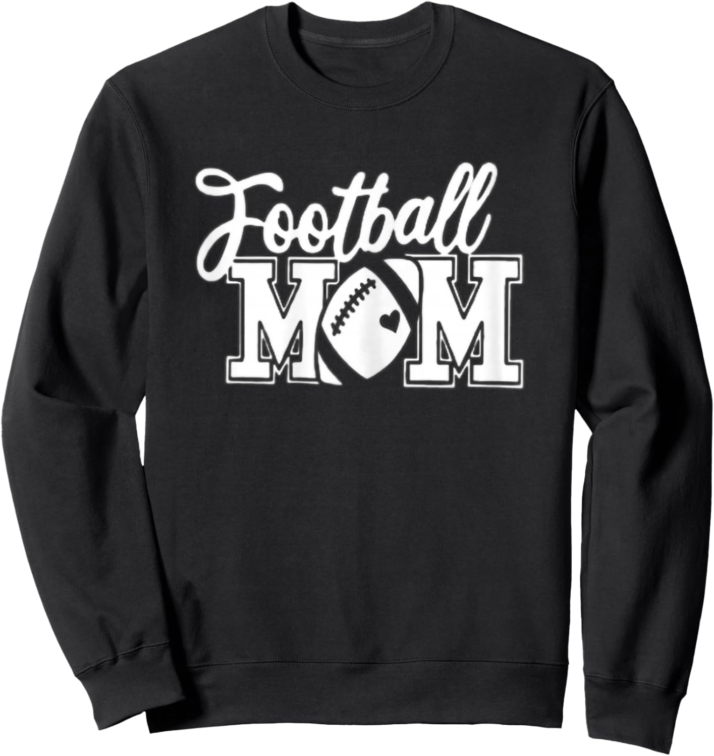 Football Mom | Senior Football Mom Sweatshirt - Sweatshirt | Black