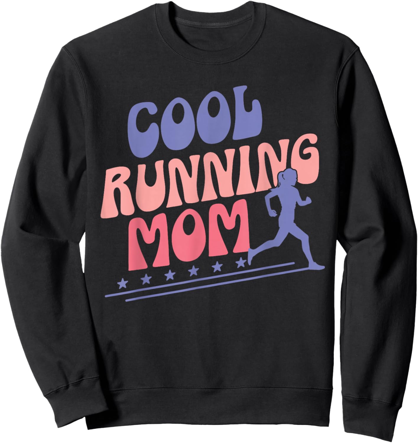 Leichtathletik oder Laufen für Running Mom Sweatshirt - Sweatshirt | Black