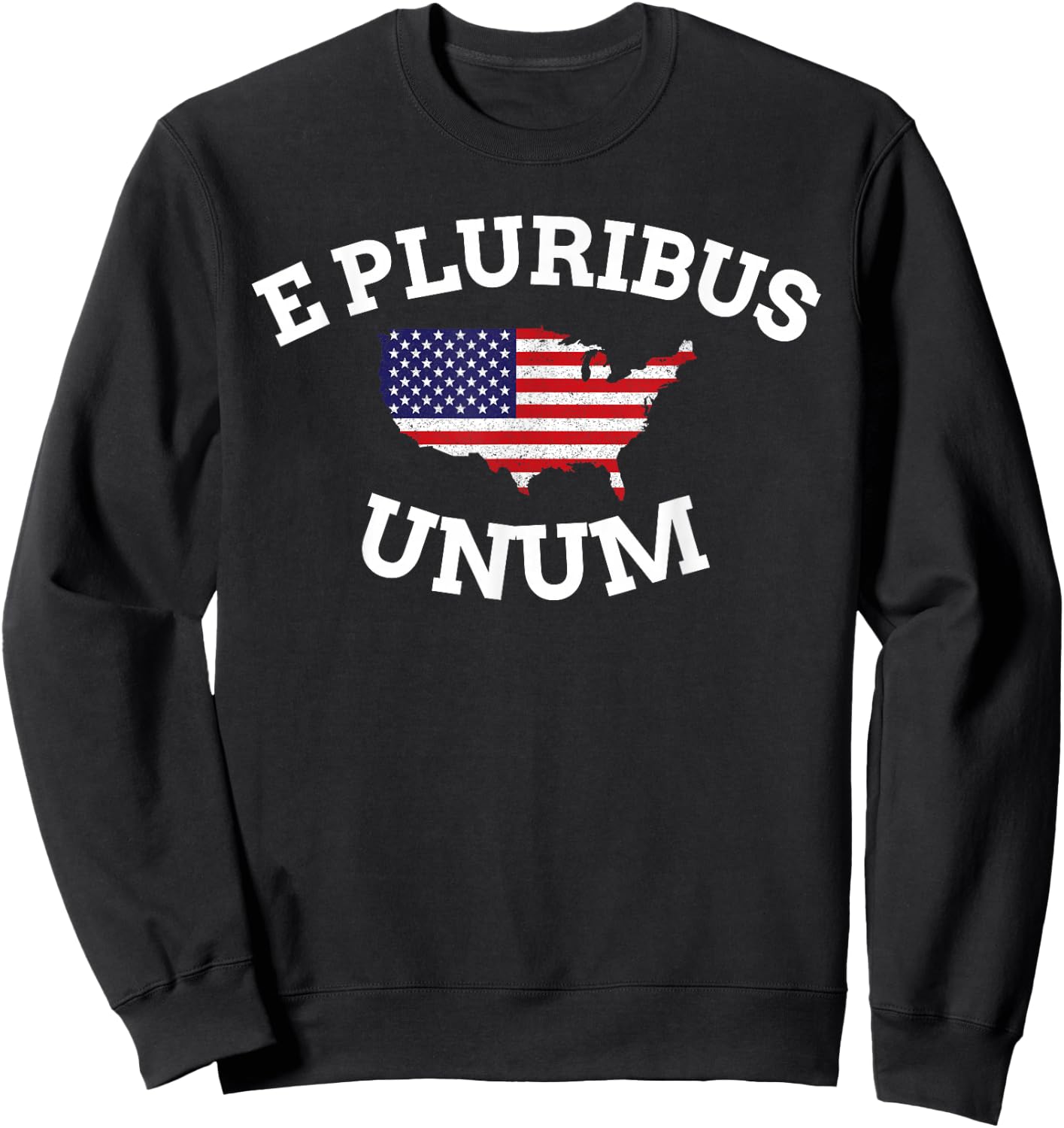 American Patriot E Pluribus Unum United States Sweatshirt - Sweatshirt | Black