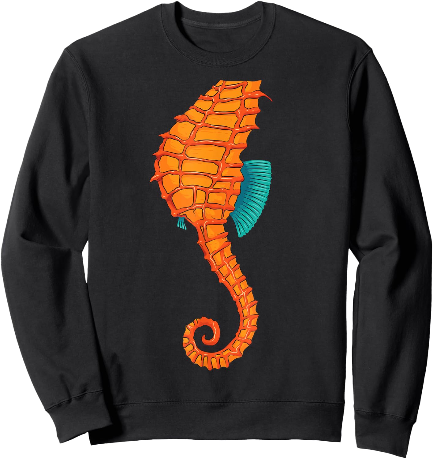 Cool Headless Seahorse Halloween Costume | Funny Lazy Gift Sweatshirt - Sweatshirt | Black