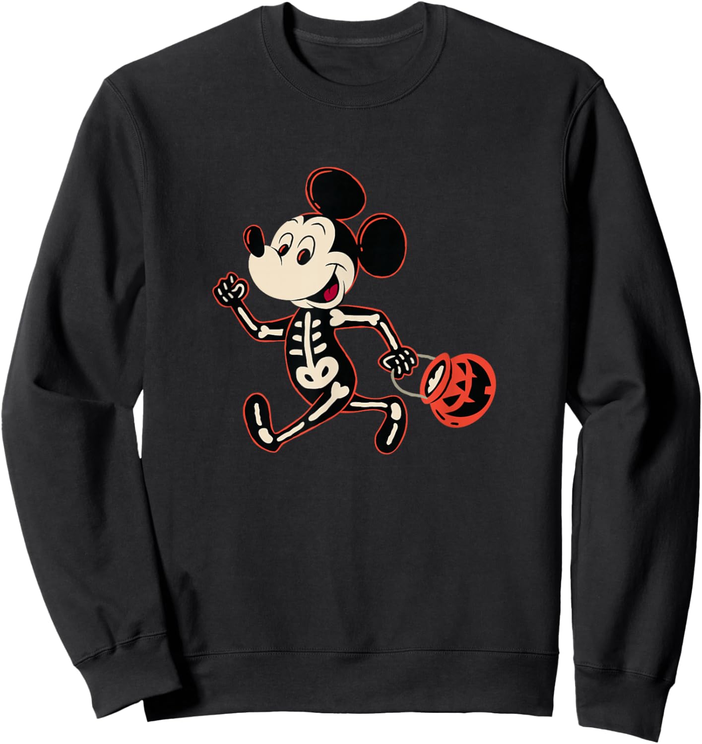 Disney Mickey and Friends Halloween Skeleton Costume Walk Sweatshirt - Sweatshirt | Black