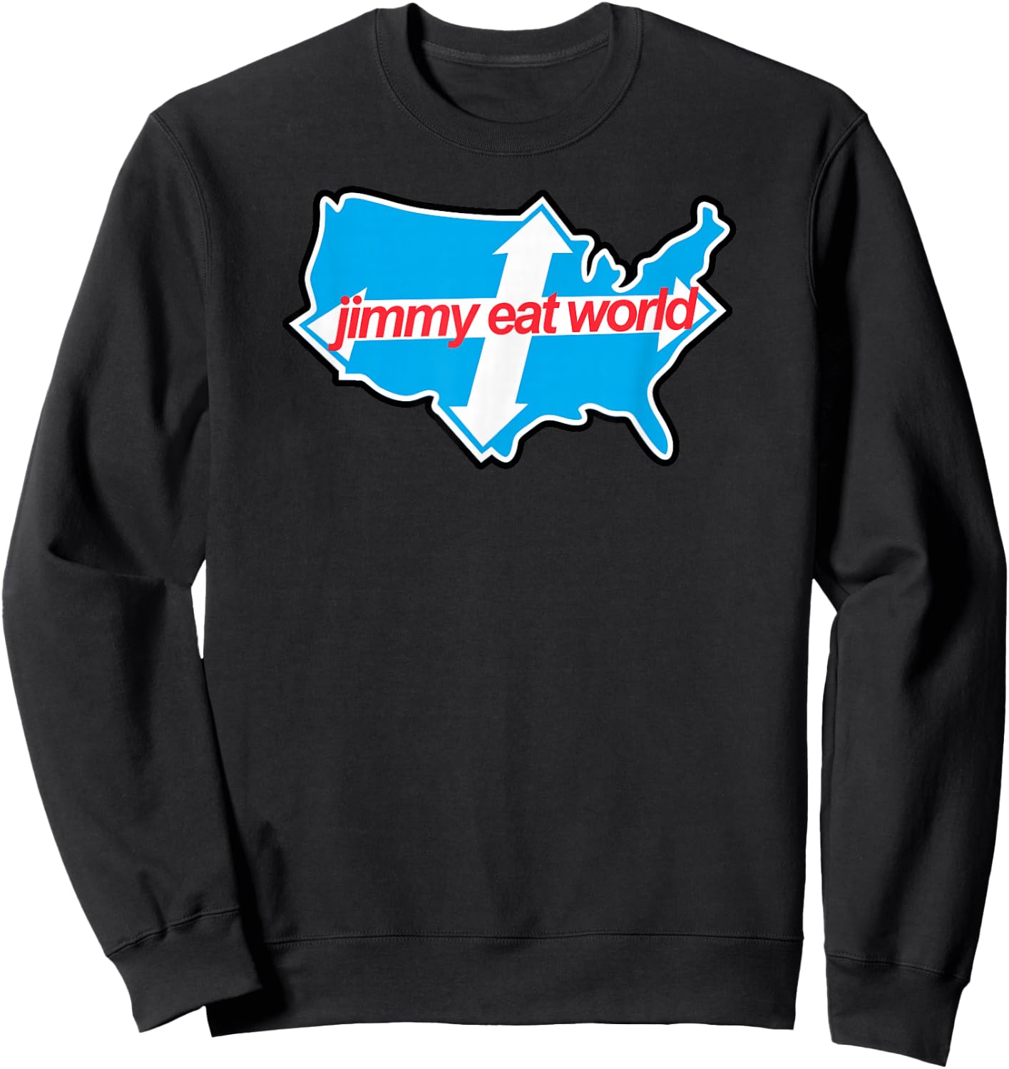 Jimmy Eat World - Across America - Official Merchandise Sweatshirt - Sweatshirt | Black