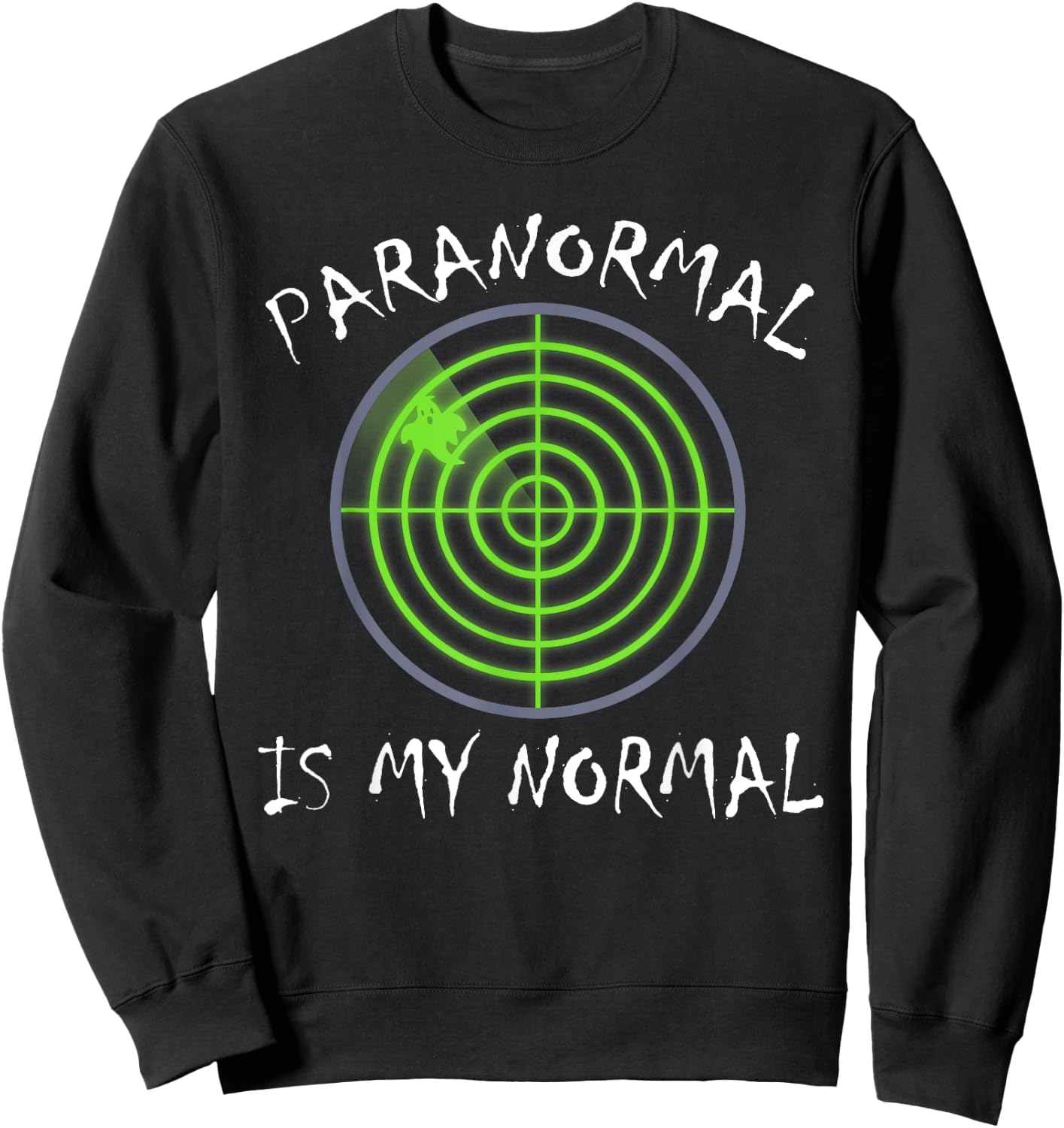 Paranormal Is My Normal Funny Halloween Sweatshirt - Sweatshirt | Black