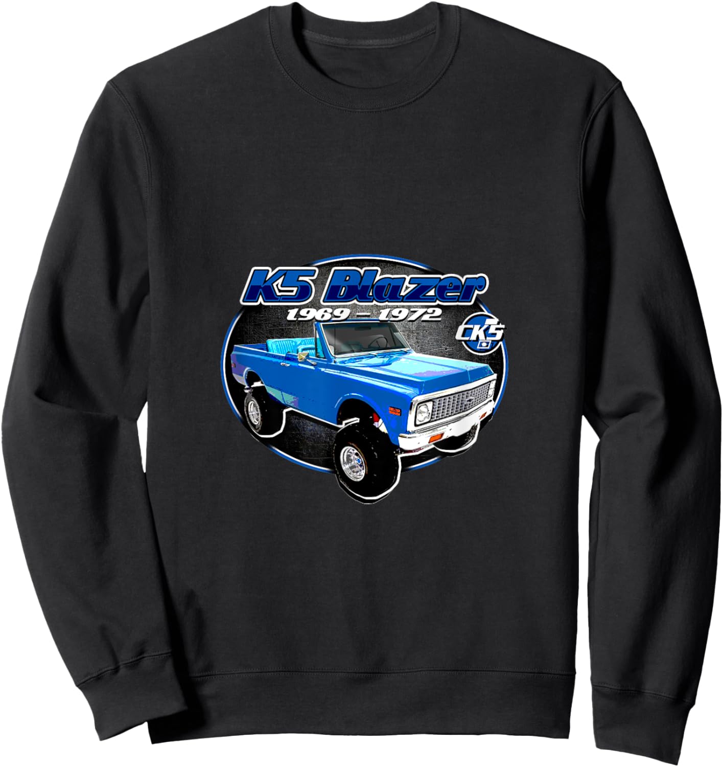 CK5 1969-72 K5 Blazer featuring a vintage retro style. Sweatshirt - Sweatshirt | Black