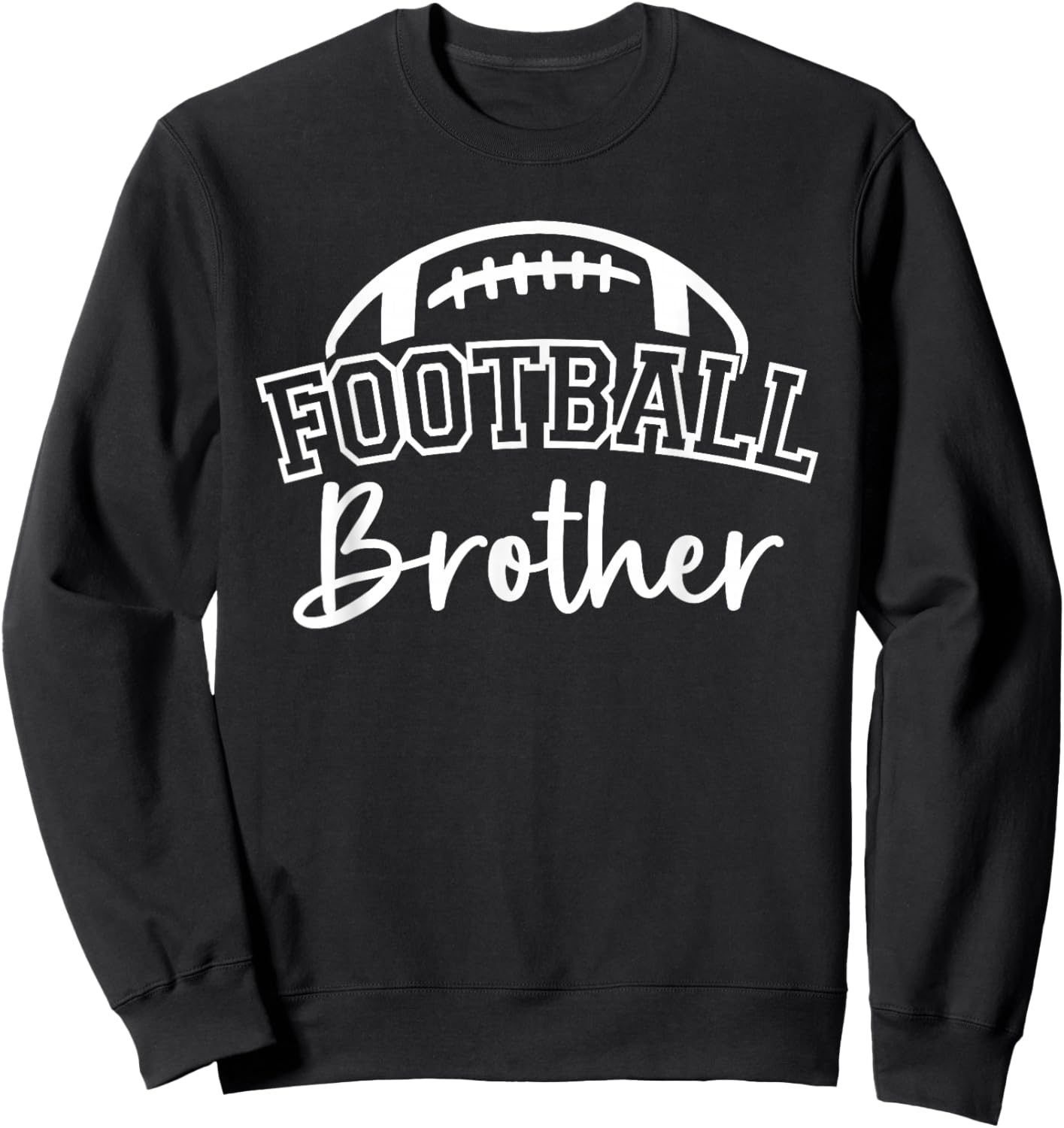 Football Brother Matching Family Football Sweatshirt - Sweatshirt | Black