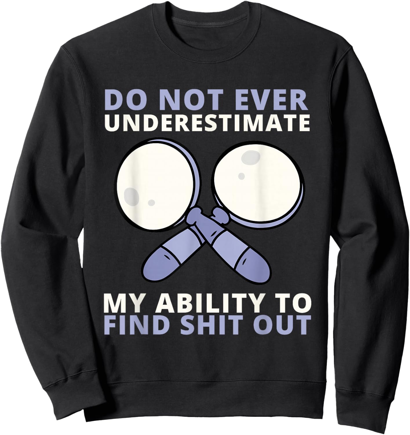 Sleuth Detective Spy And Private Investigator Agent Sweatshirt - Sweatshirt | Black