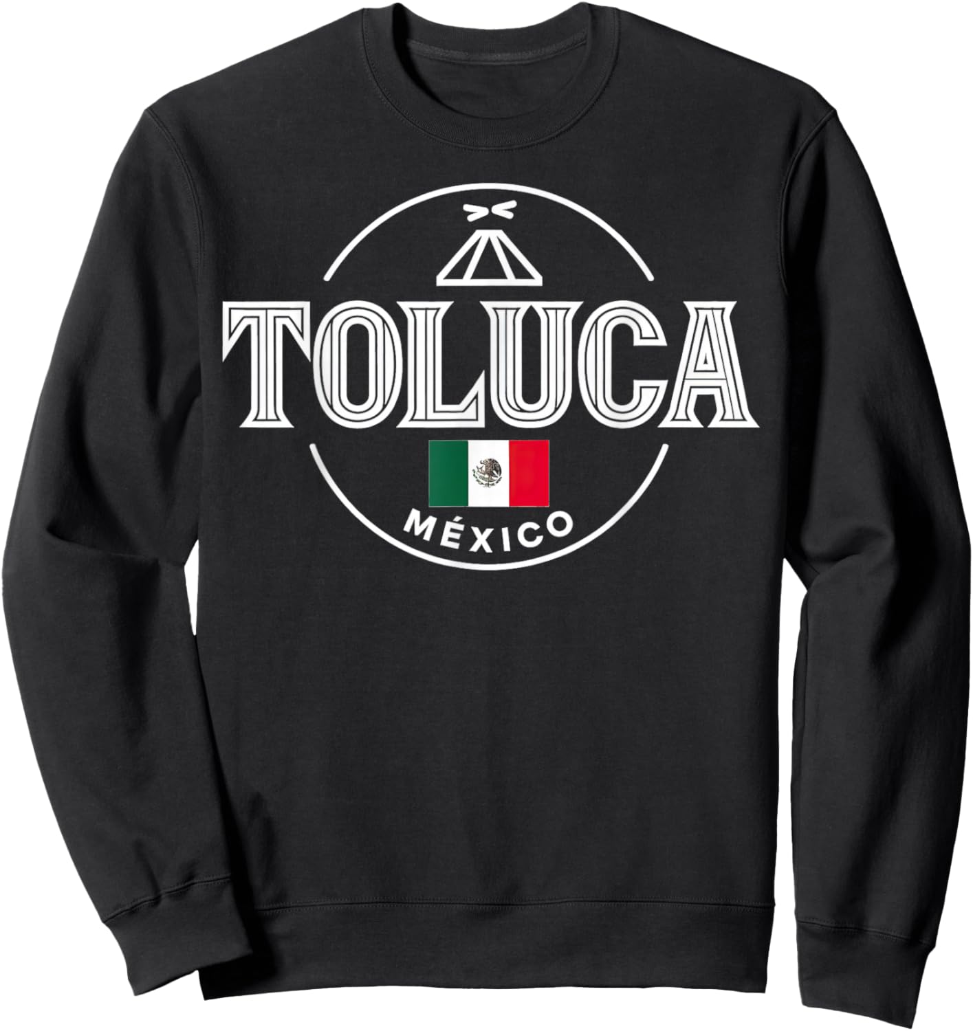 Toluca México Iconic City Mexico Vibes Sweatshirt - Sweatshirt | Black