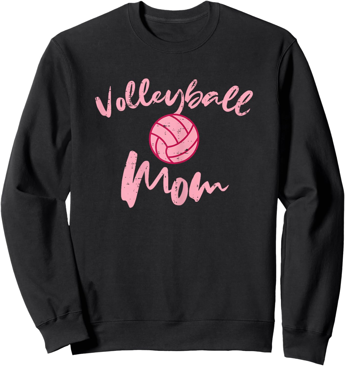 Volleyball Mom Cute Mothers Day Sports Mama Mommy Women Sweatshirt - Sweatshirt | Black
