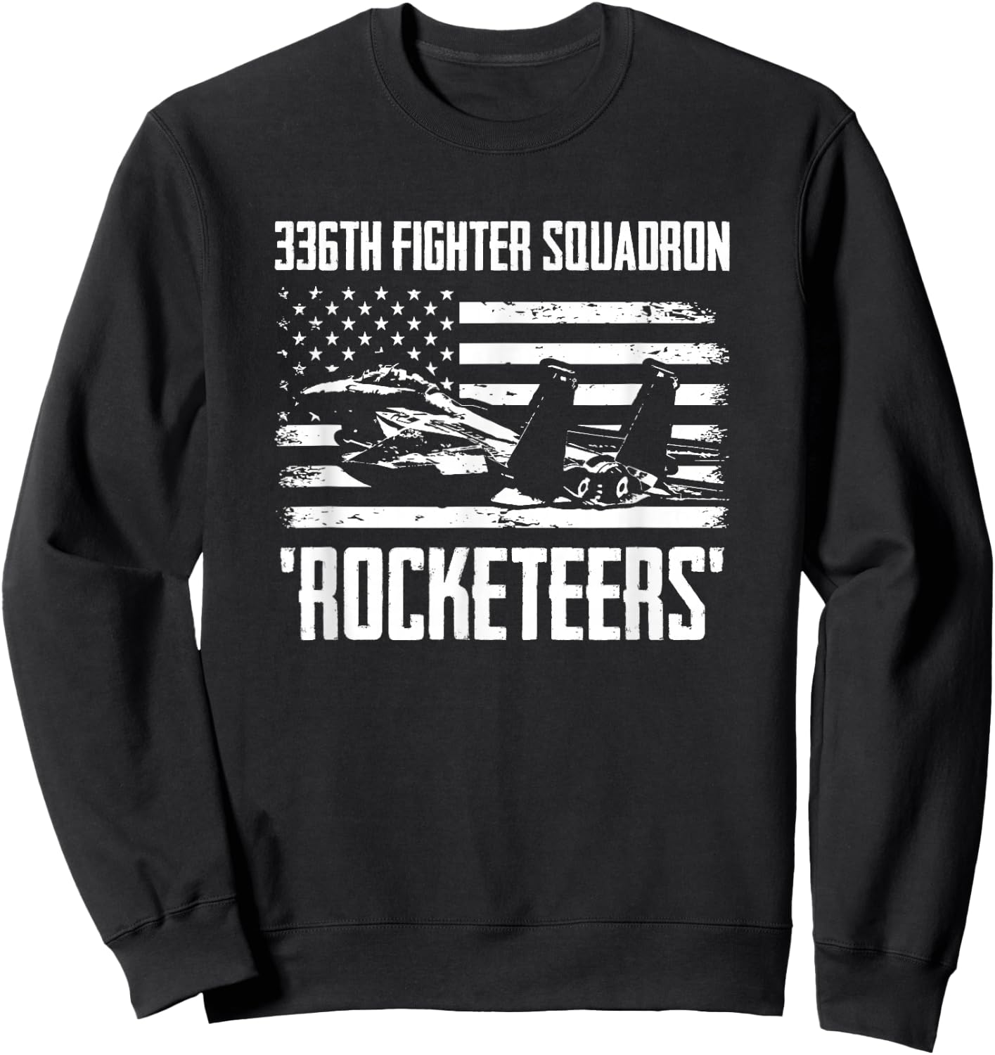336th Fighter Squadron Rocketeers Sweatshirt - Sweatshirt | Black
