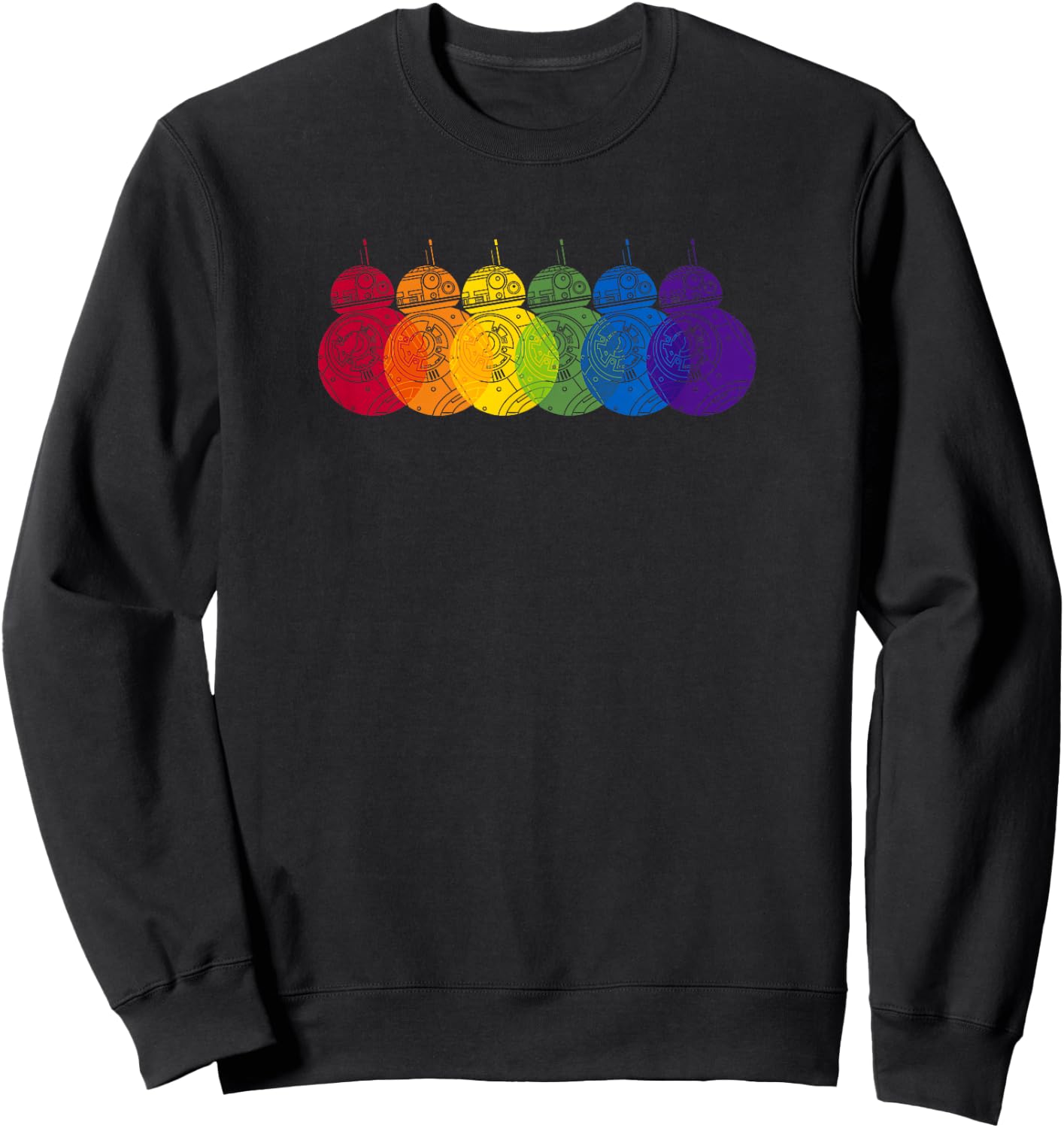 Star Wars BB8 Rainbows Logo Sweatshirt - Sweatshirt | Black