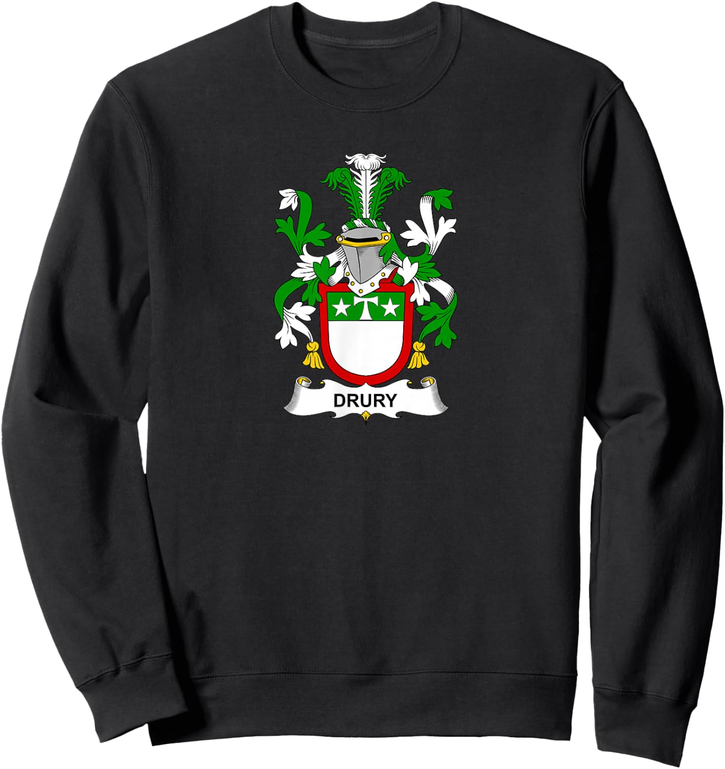 Drury Coat of Arms - Family Crest Shirt Sweatshirt - Sweatshirt | Black