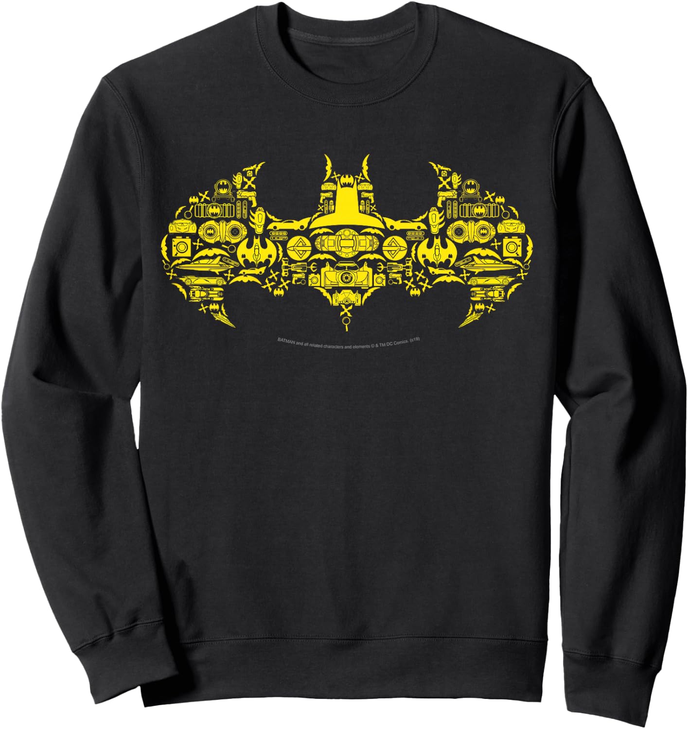 DC Comics Batman Gadgets Classic Logo Sweatshirt - Sweatshirt | Black