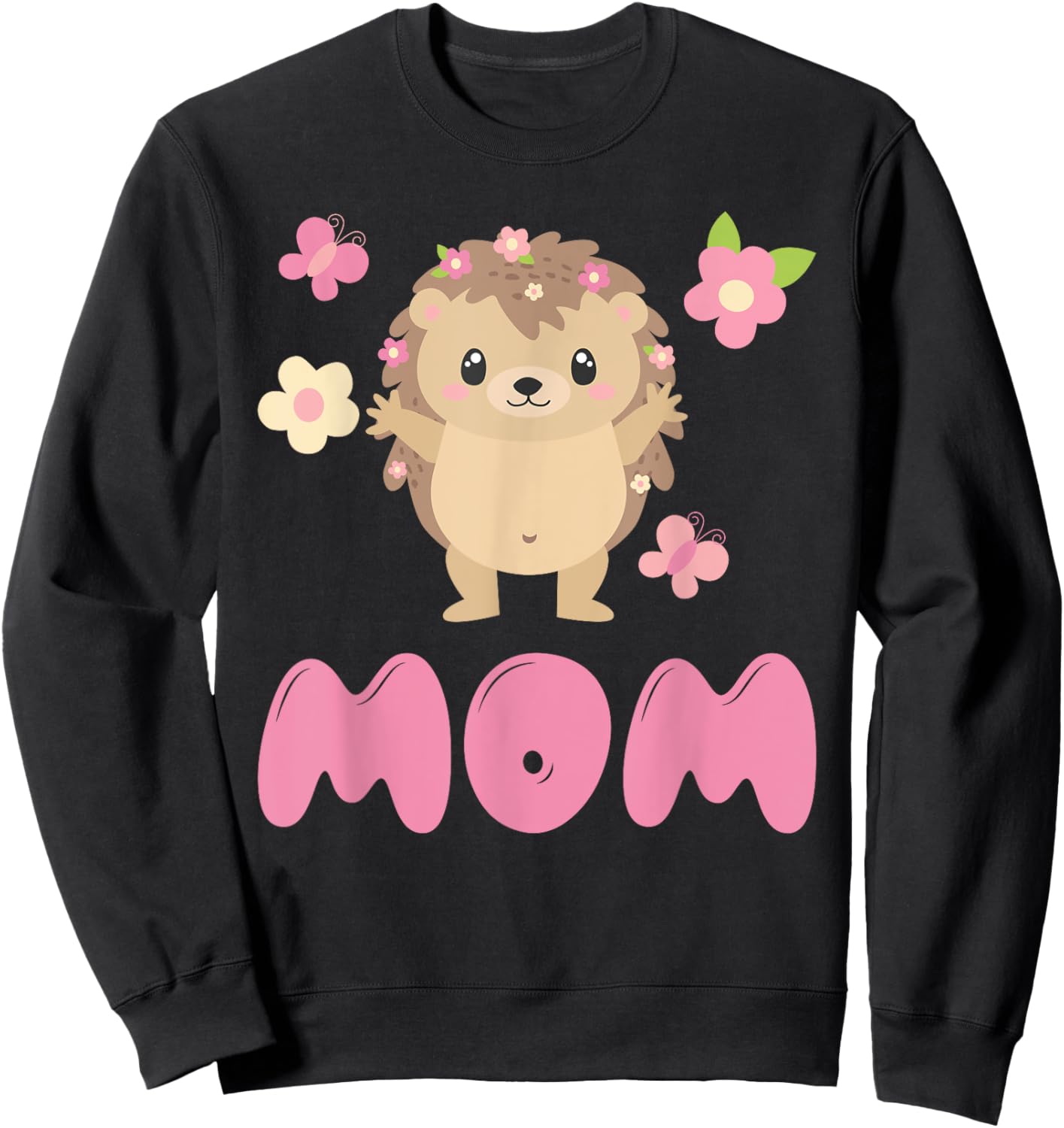 Hedgehog Mom Sweatshirt - Sweatshirt | Black