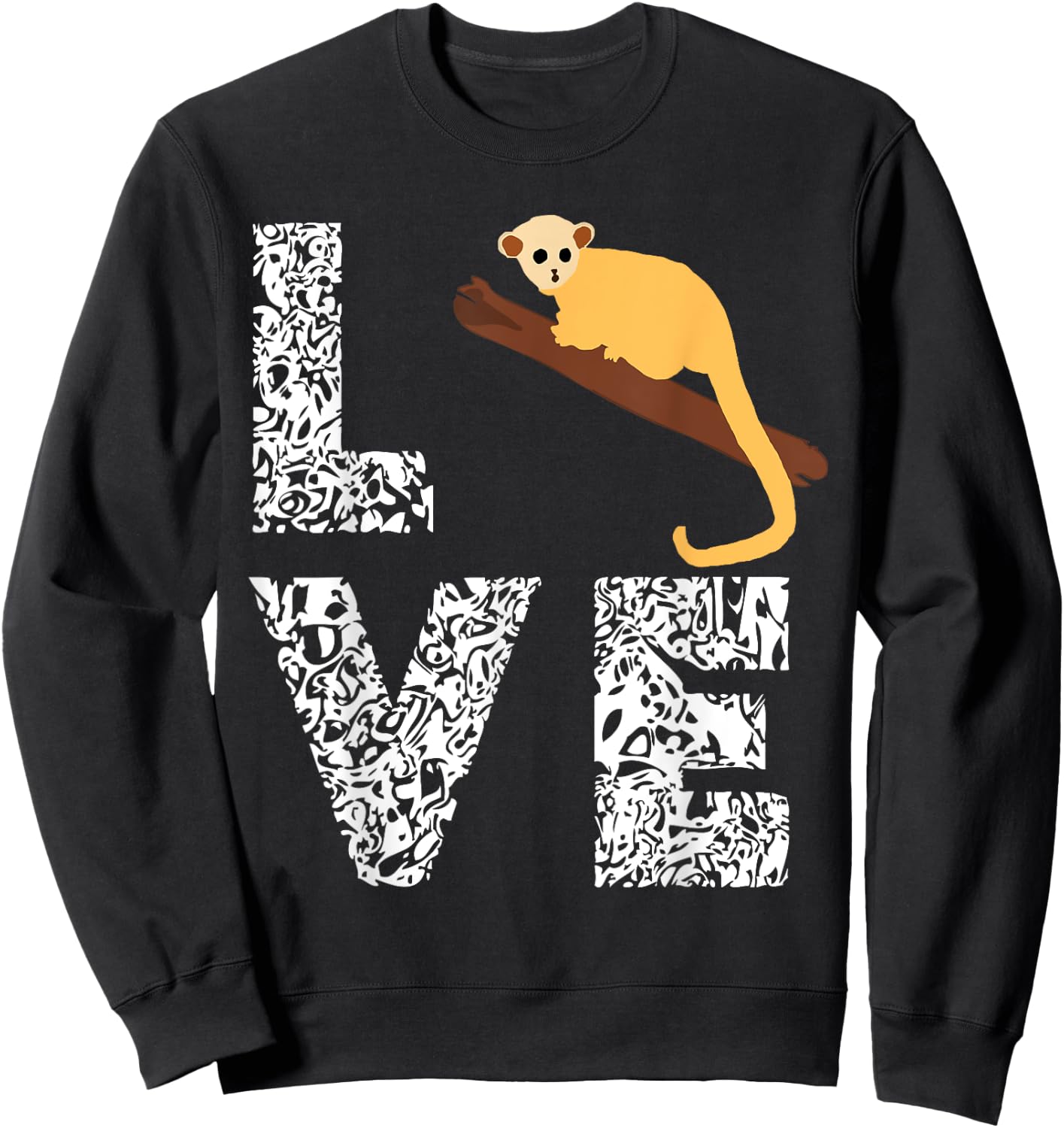Kinkajou Lover Pet Wildlife Animal Monkey Lover Sweatshirt - Sweatshirt | Black