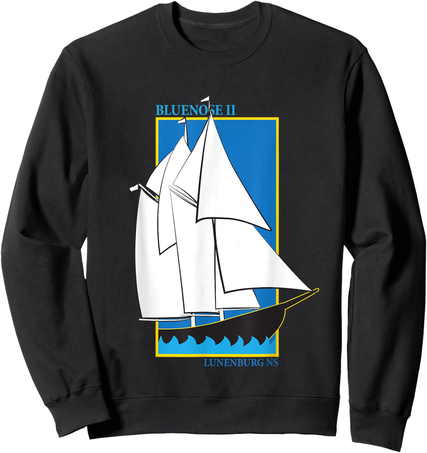 Bluenose II, Lunenburg, Nova Scotia, Canada Sweatshirt - Sweatshirt | Black