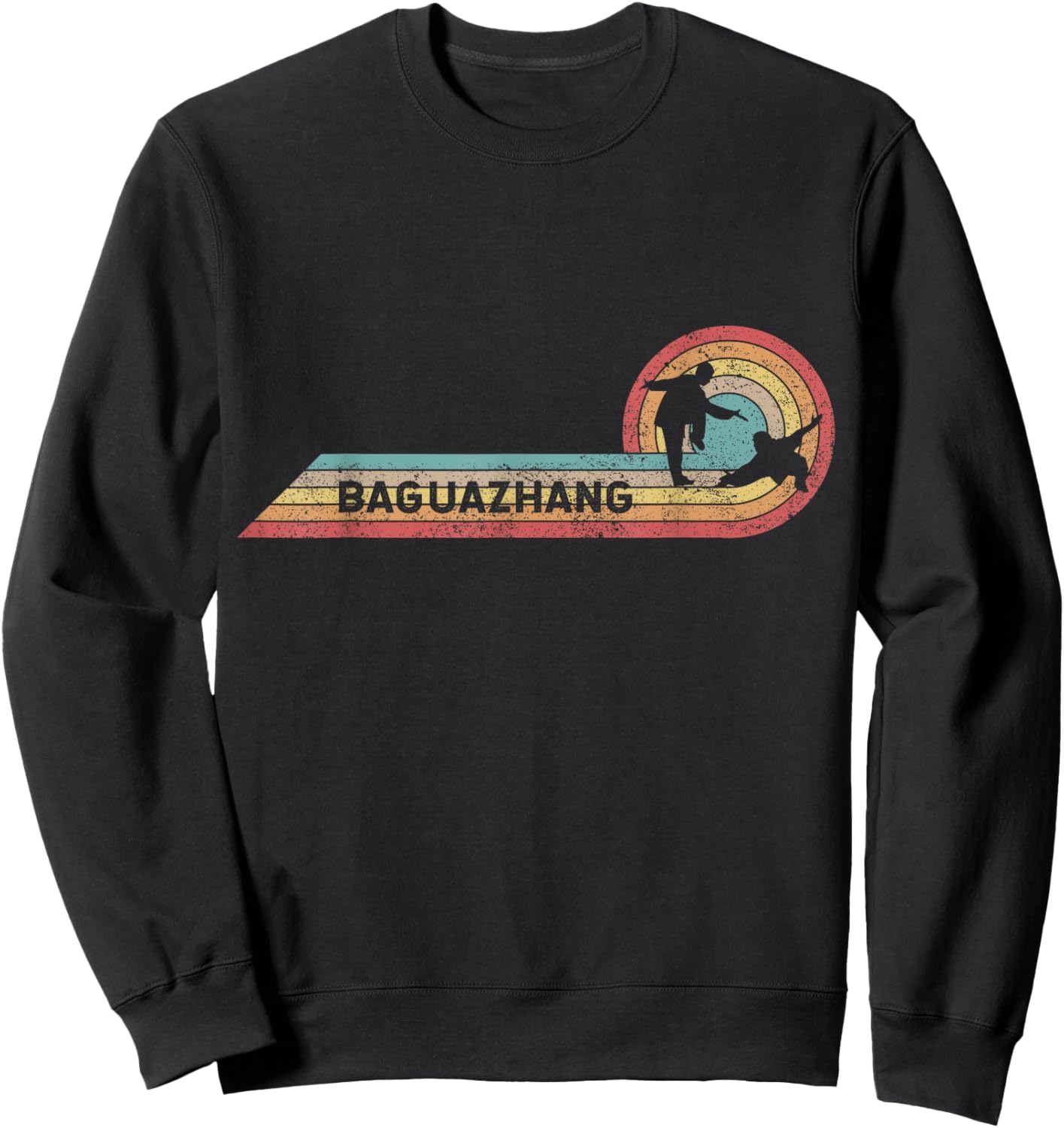 Retro Baguazhang Vintage Player Film Strip Sweatshirt - Sweatshirt | Black