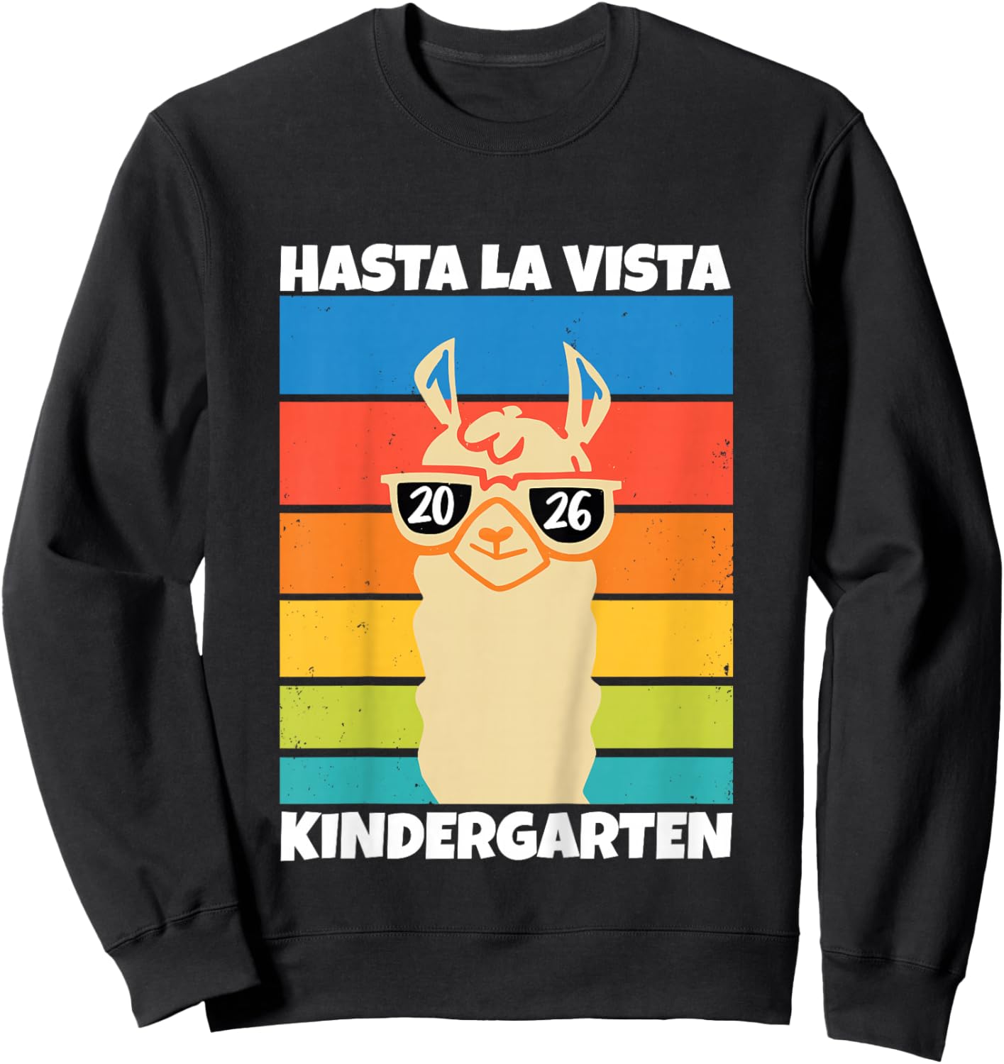 Kinder Kita Abgänger 2026 Hasta La Vista Kindergarten 2026 Kita Ade Sweatshirt - Sweatshirt | Black