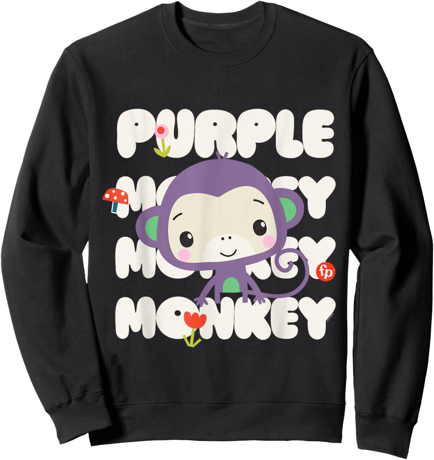 Fisher-Price Purple Monkey Sweatshirt - Sweatshirt | Black