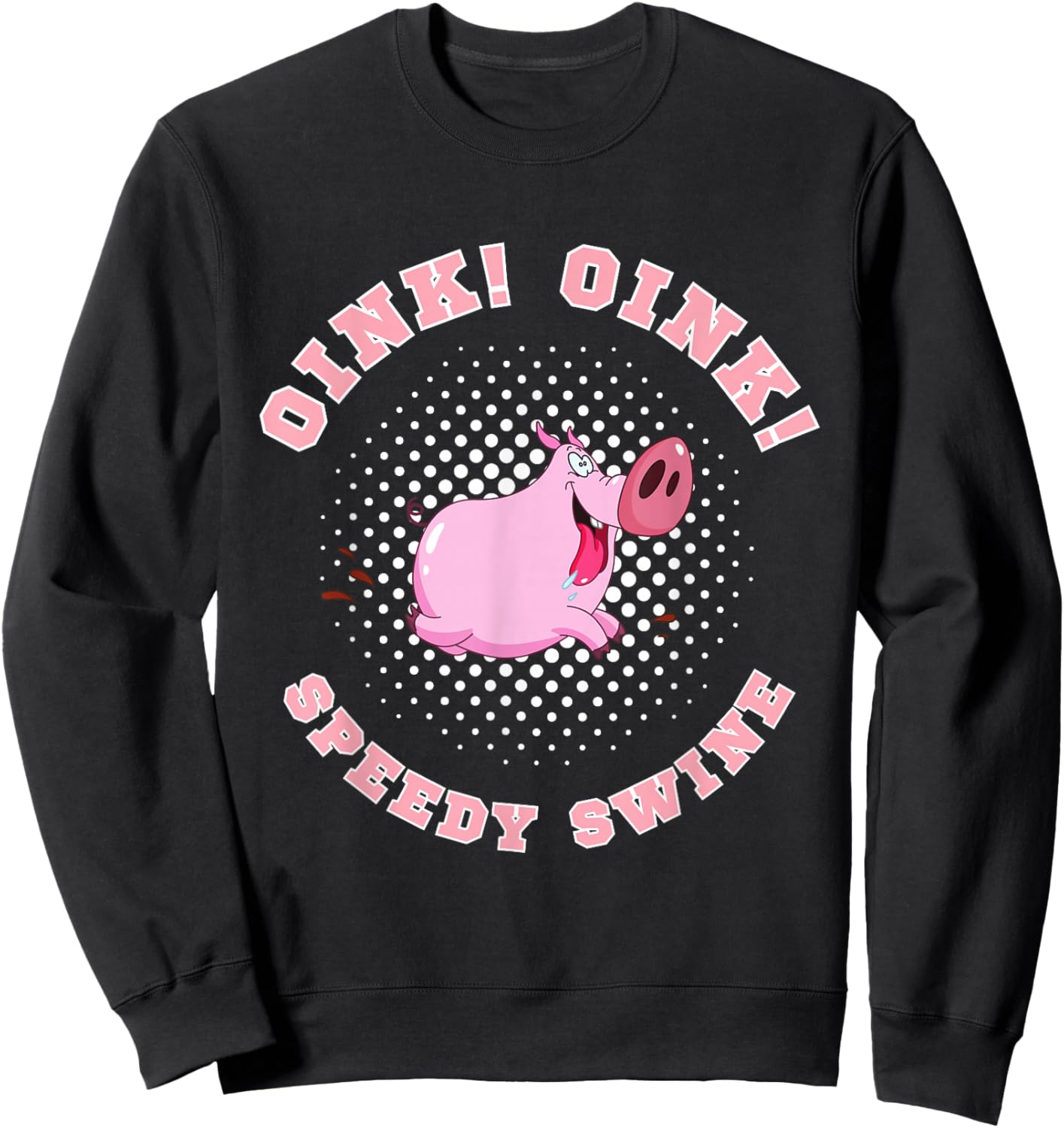 PIG Race Team Pig Running Team funny Pic Racing Sweatshirt - Sweatshirt | Black
