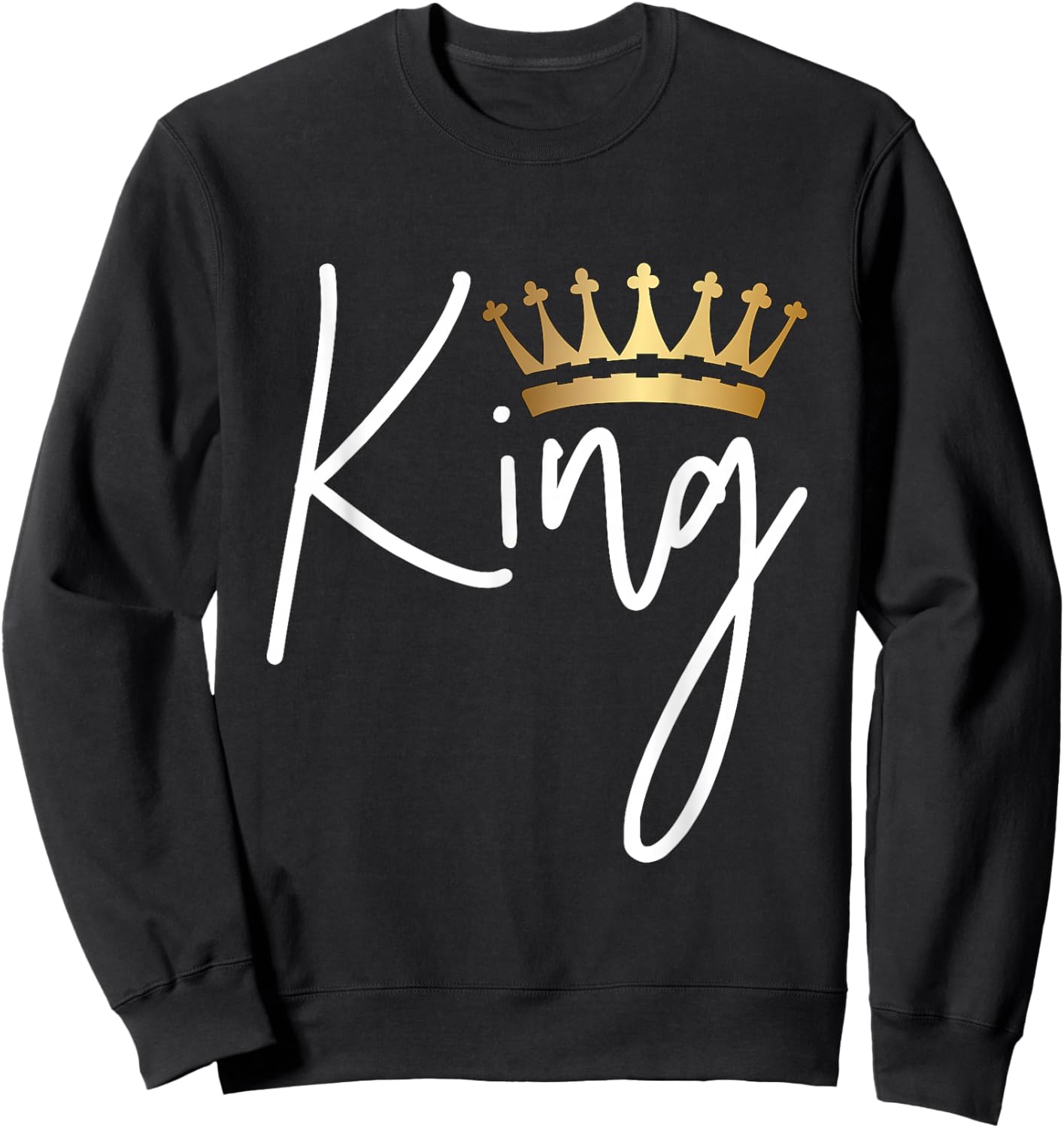 King Crown Gold Sweatshirt - Sweatshirt | Black