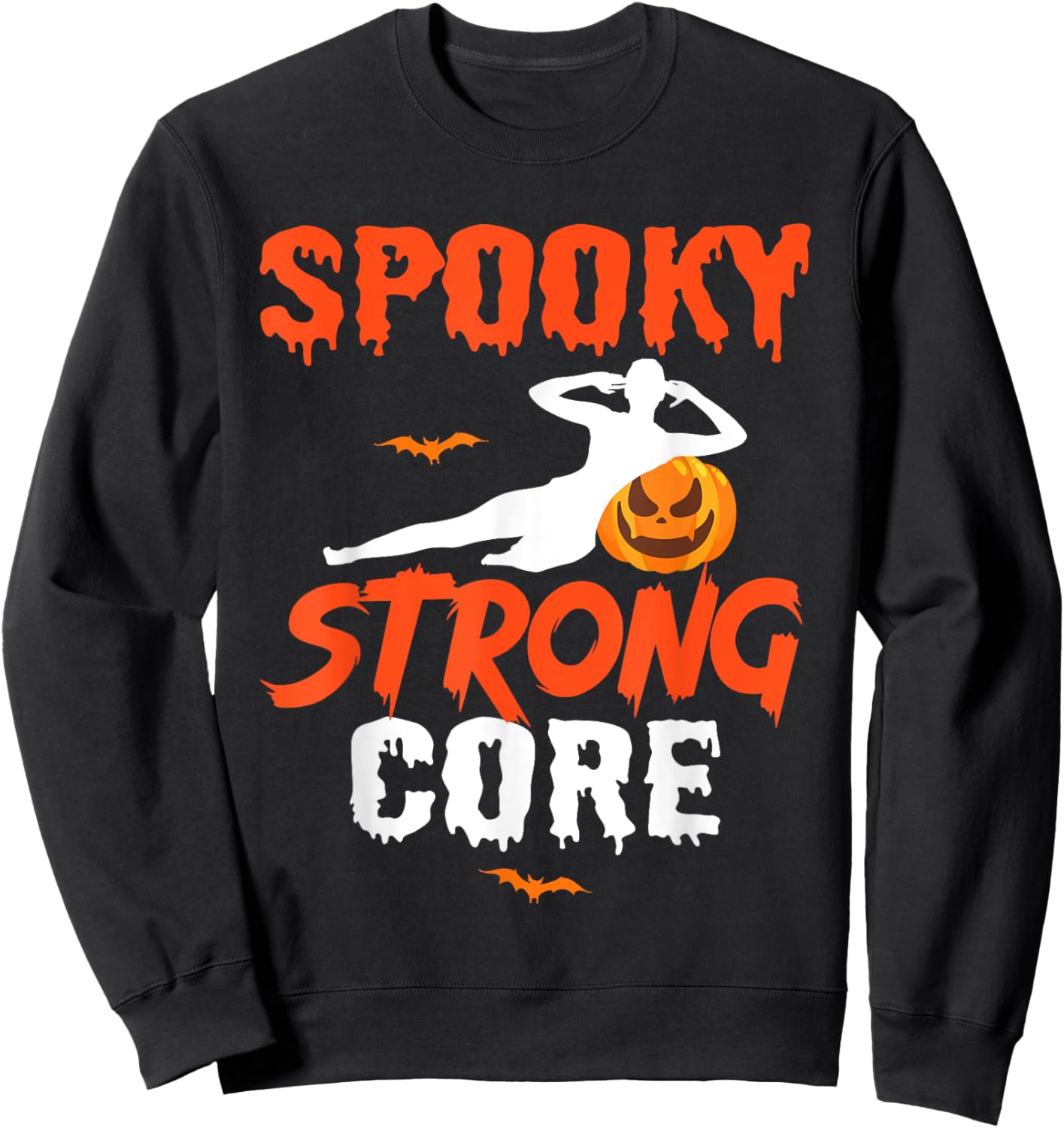 Halloween Pilates Instructor Horror Fitness Workout Gym Sweatshirt - Sweatshirt | Black
