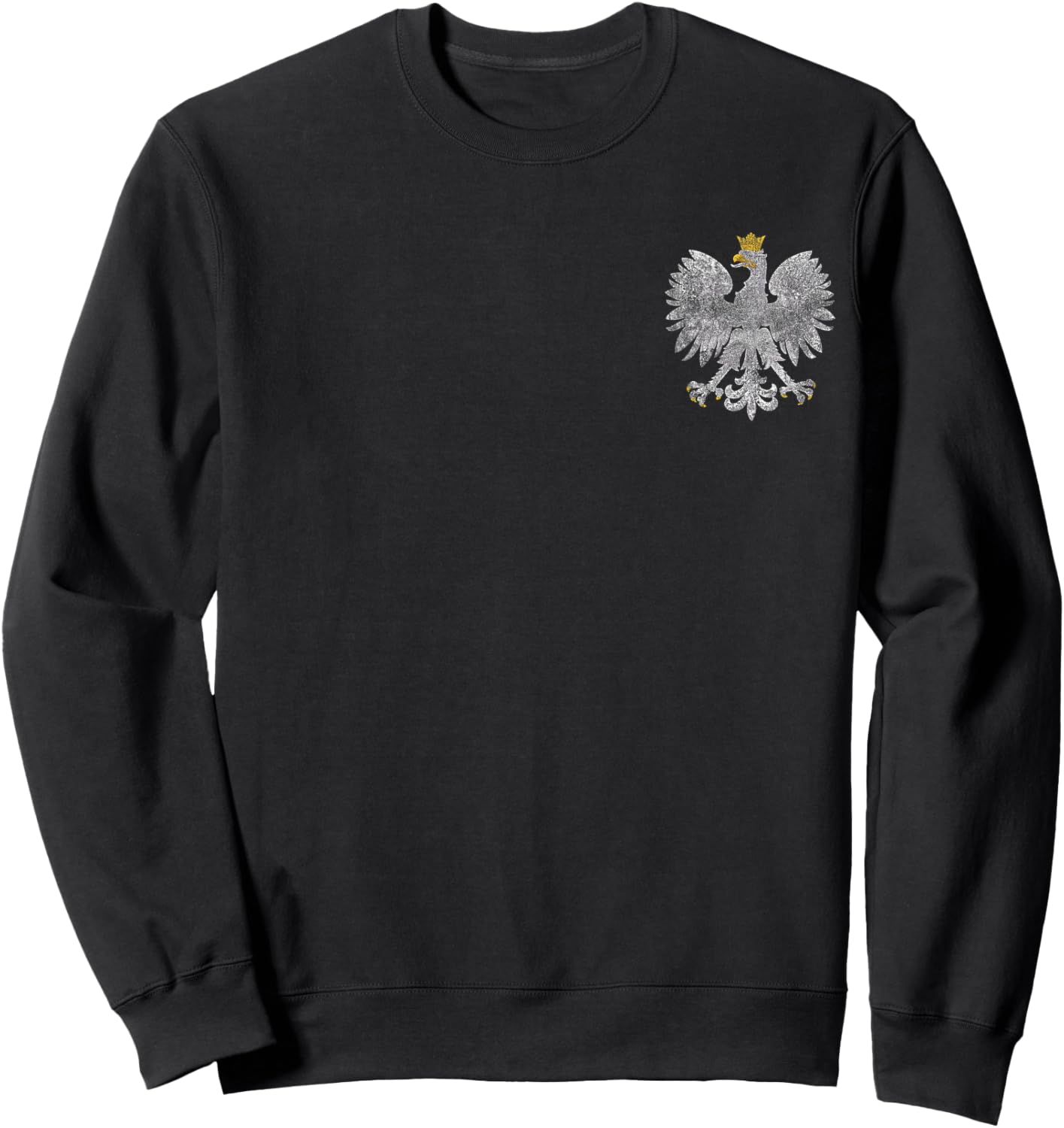 Poland Flag Cool Vintage Polish Women Men Flaga Polska Sweatshirt - Sweatshirt | Black