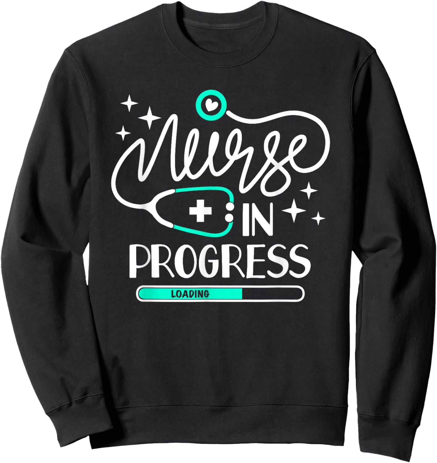 Nurse In Progress T Shirt Nursing Student Future Nurse Life Sweatshirt - Sweatshirt | Black