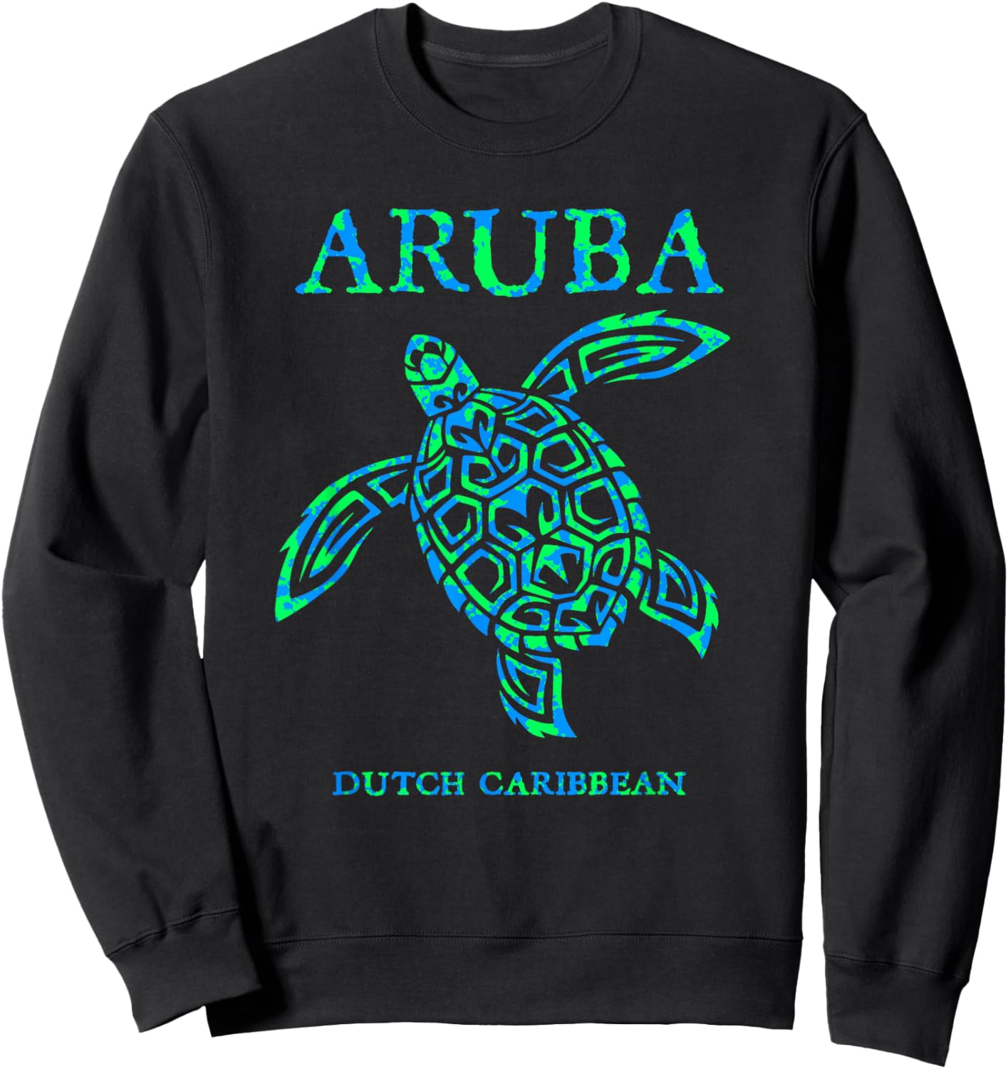 Aruba Sea Turtle Cruise Vacation Souvenir Boys Girls Sweatshirt - Sweatshirt | Black