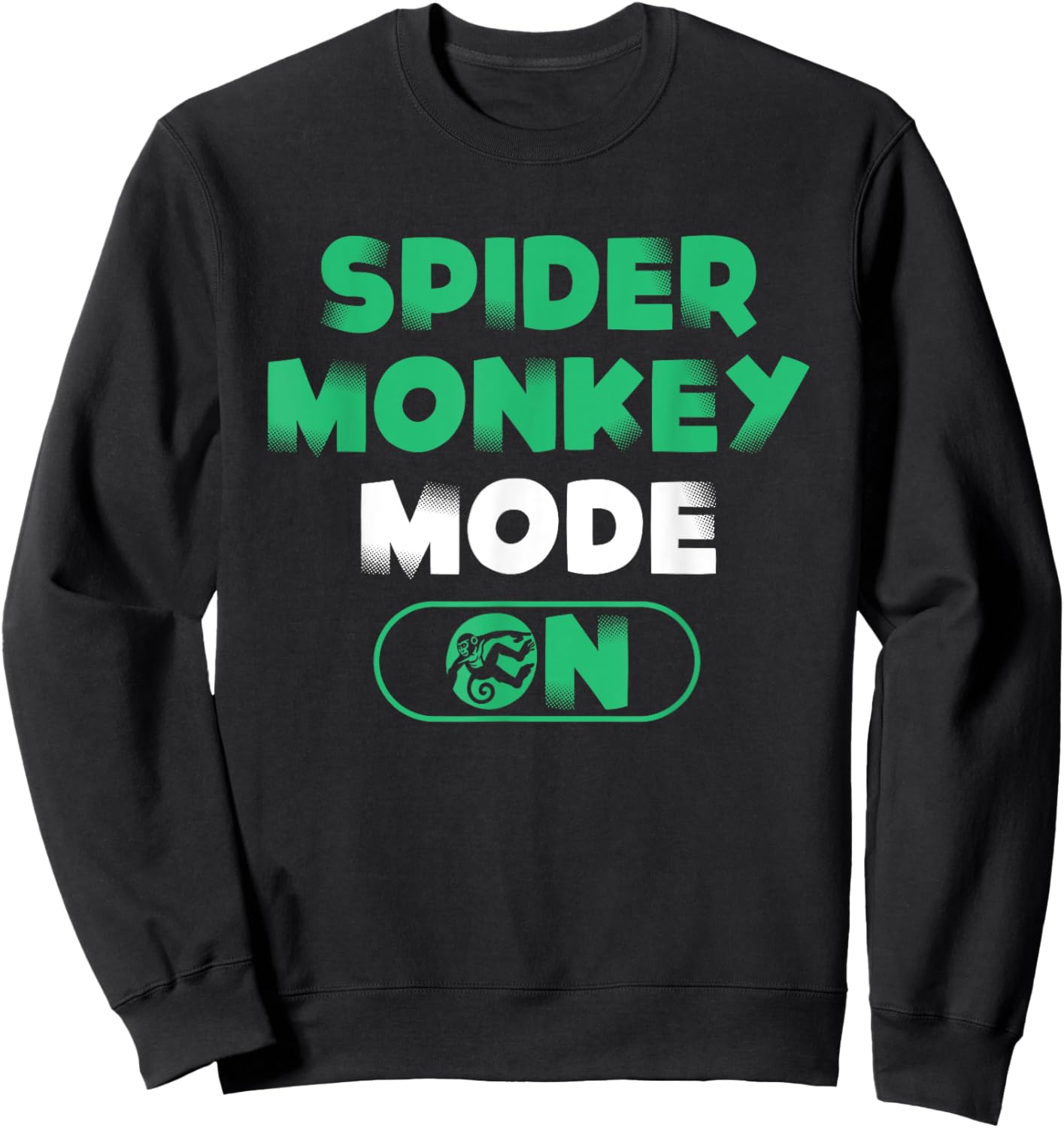 Spider Monkey Lover Jungle Animal Funny Spider Monkey Sweatshirt - Sweatshirt | Black