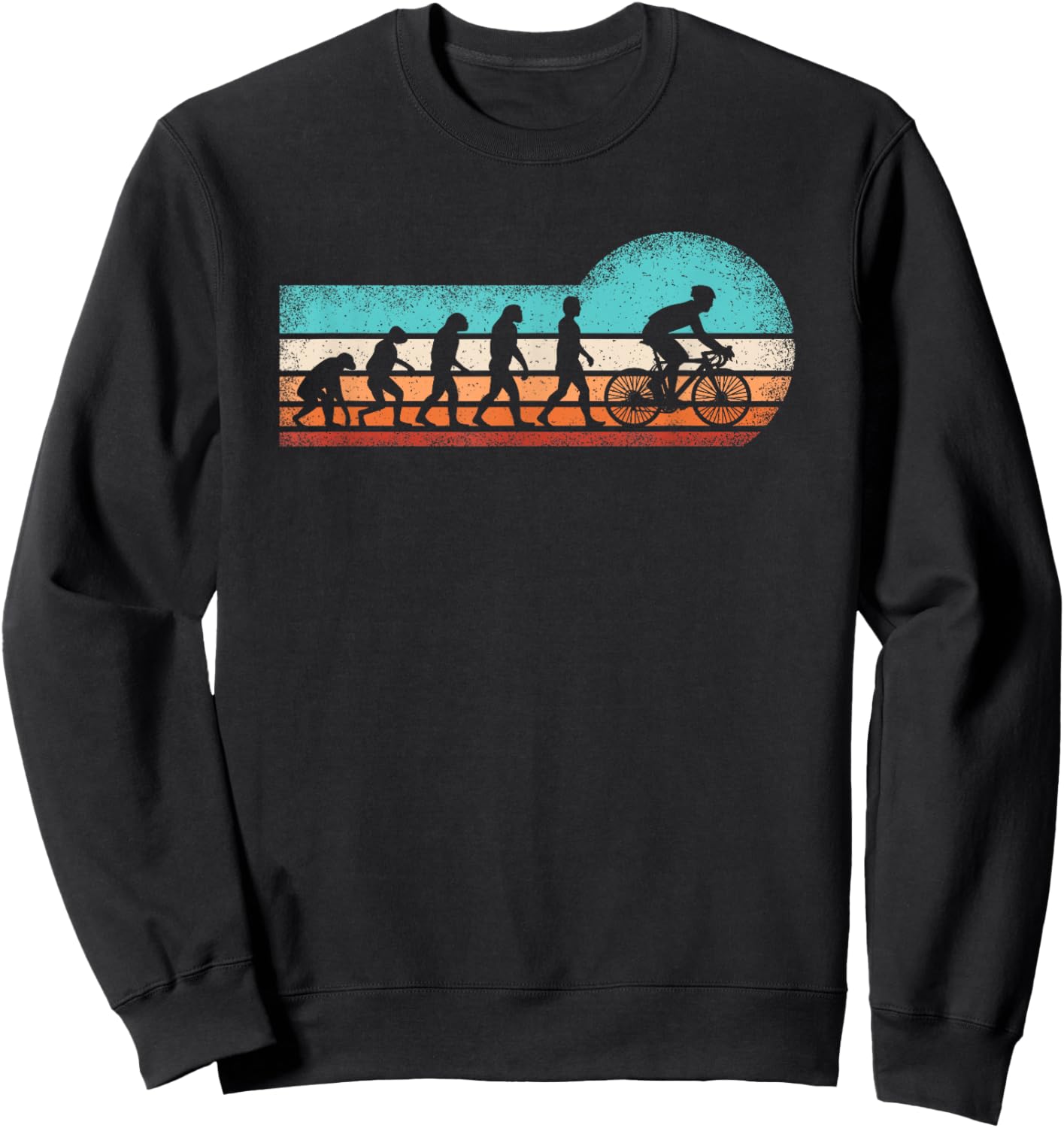 Cyclist Evolution Mountain Bike Cycling Cyclist Men Boys Sweatshirt - Sweatshirt | Black