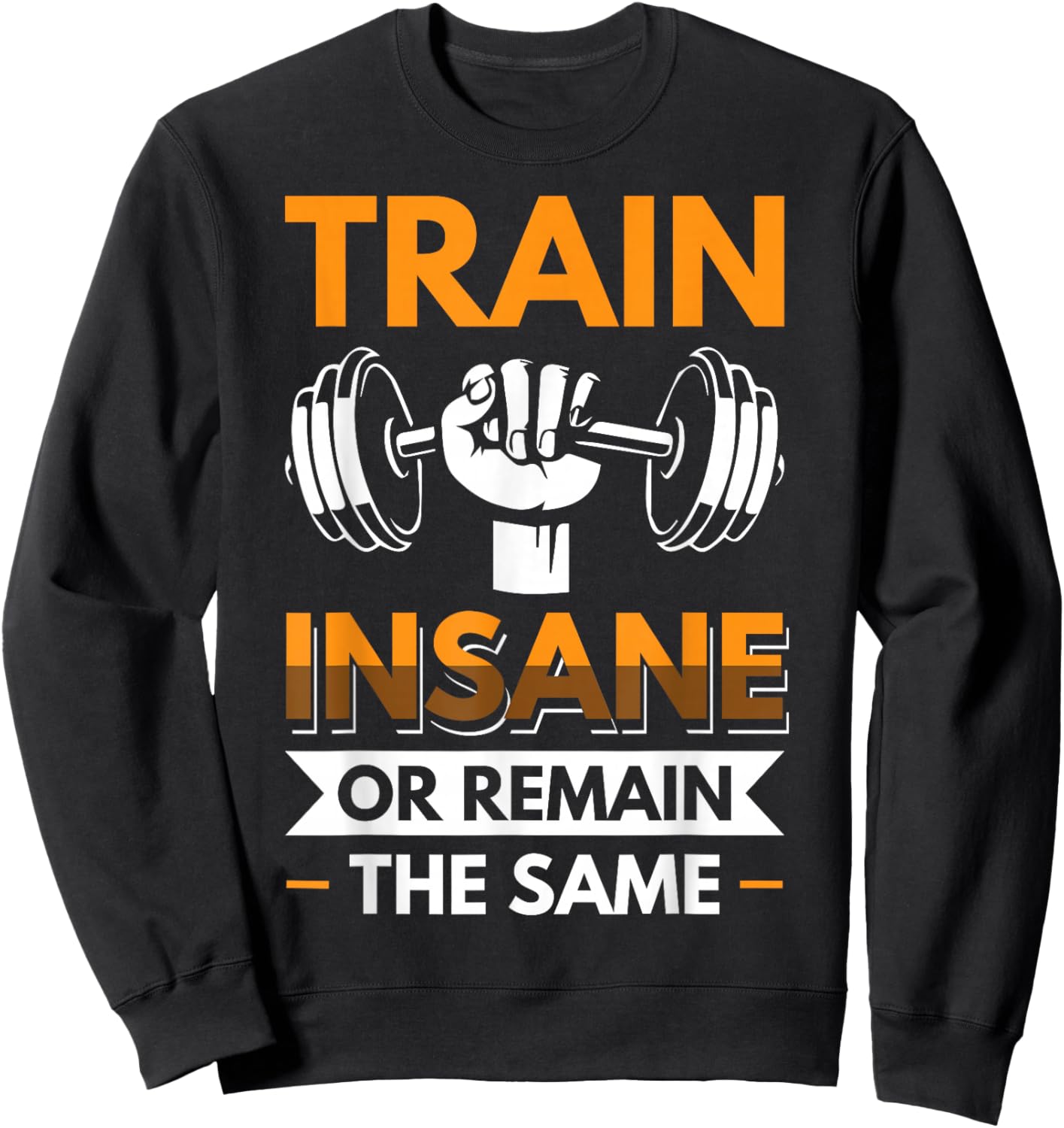 Train Insane or Remain the same Sweatshirt - Sweatshirt | Black