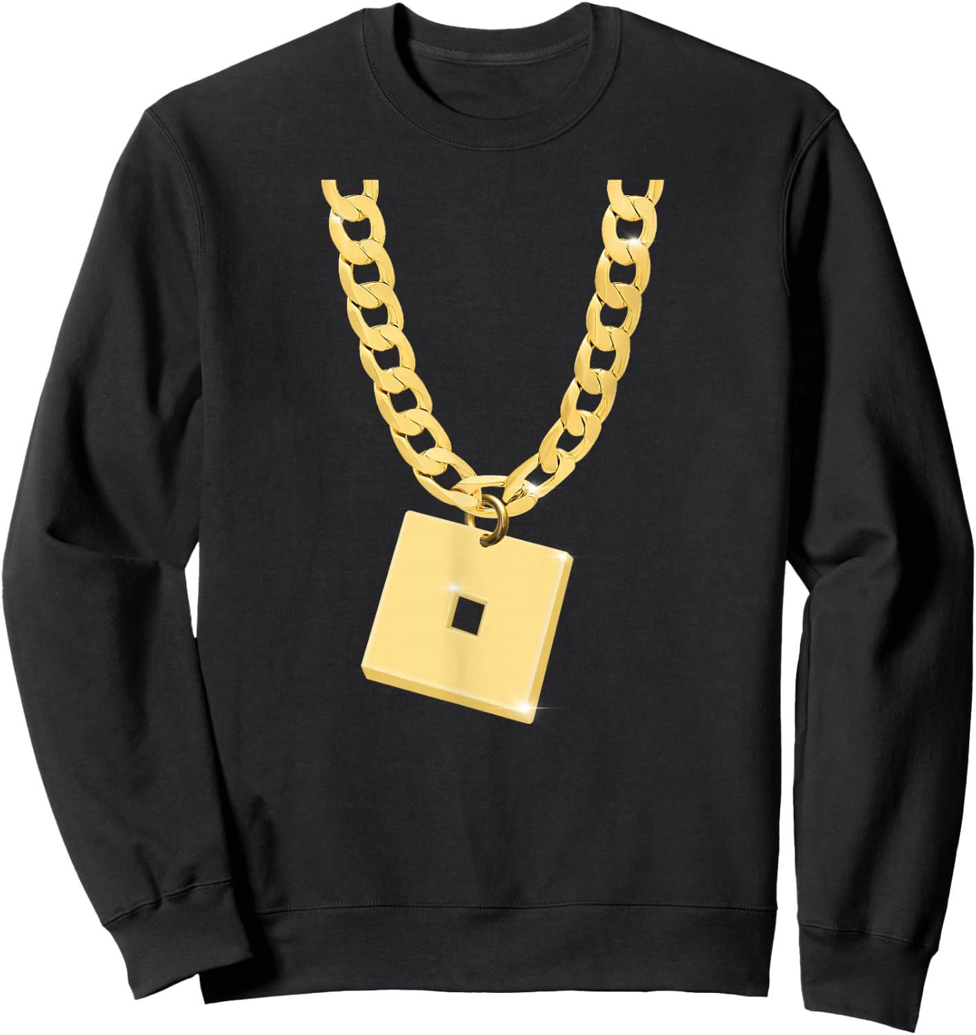 Funny robux chain nad pendant design Sweatshirt - Sweatshirt | Black