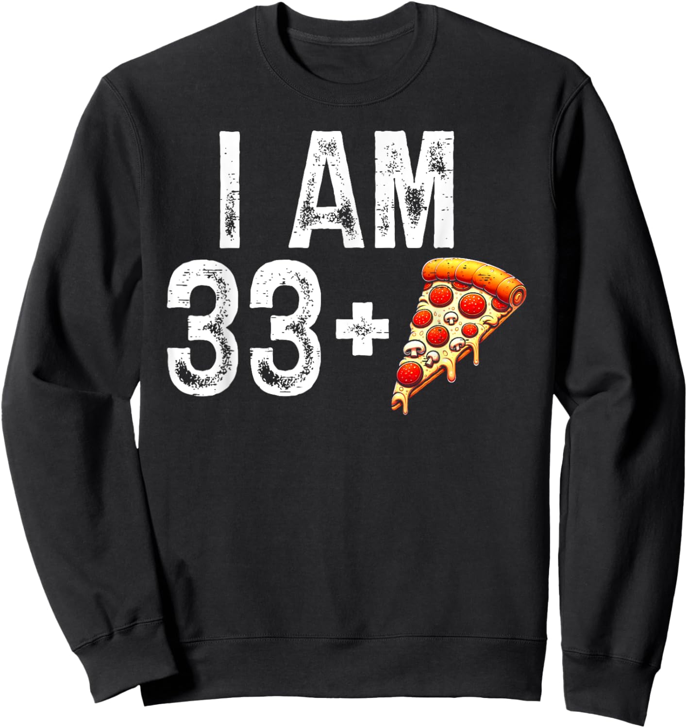 34 Year Old Pizza Birthday Party 34th Bday Women Sweatshirt - Sweatshirt | Black