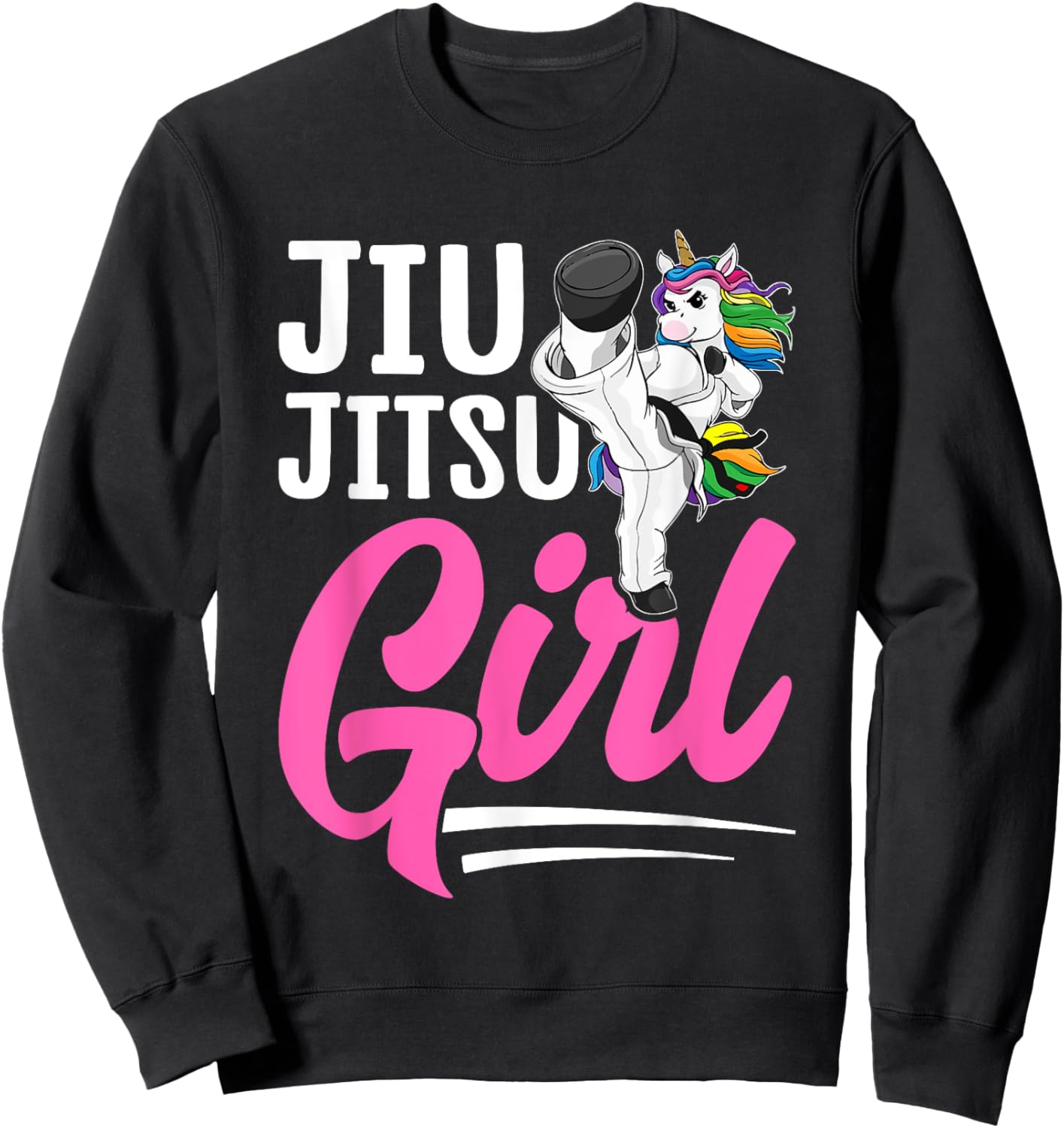 Jiu Jitsu Girl BJJ Girl Martial Arts Sweatshirt - Sweatshirt | Black